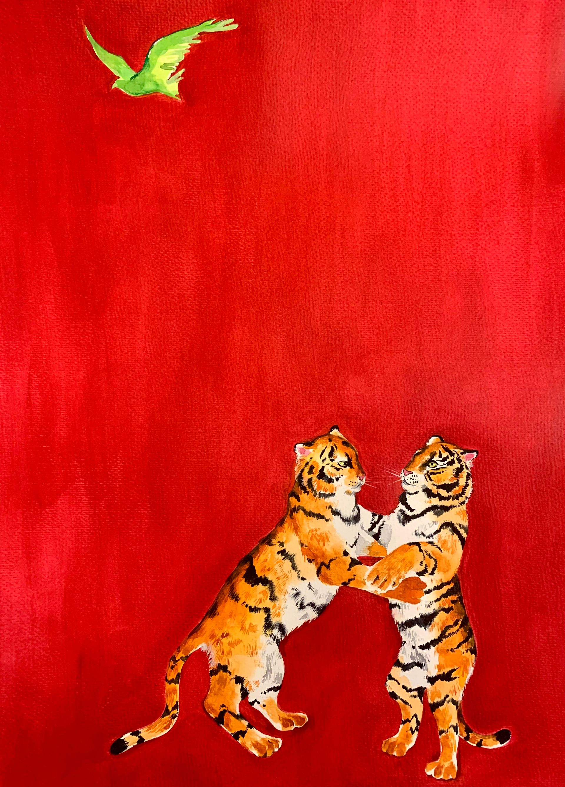 Мария Черепанова (Авторская графика - 
                  39 x 54 см) Давай обнимемся