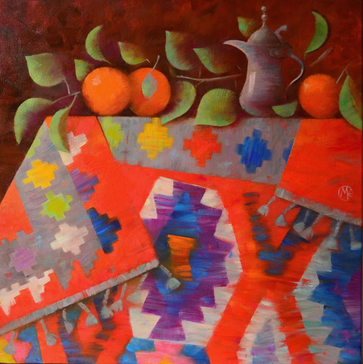 Мария Князева (Картина, живопись - 
                  60 x 60 см) Восточный натюрморт
