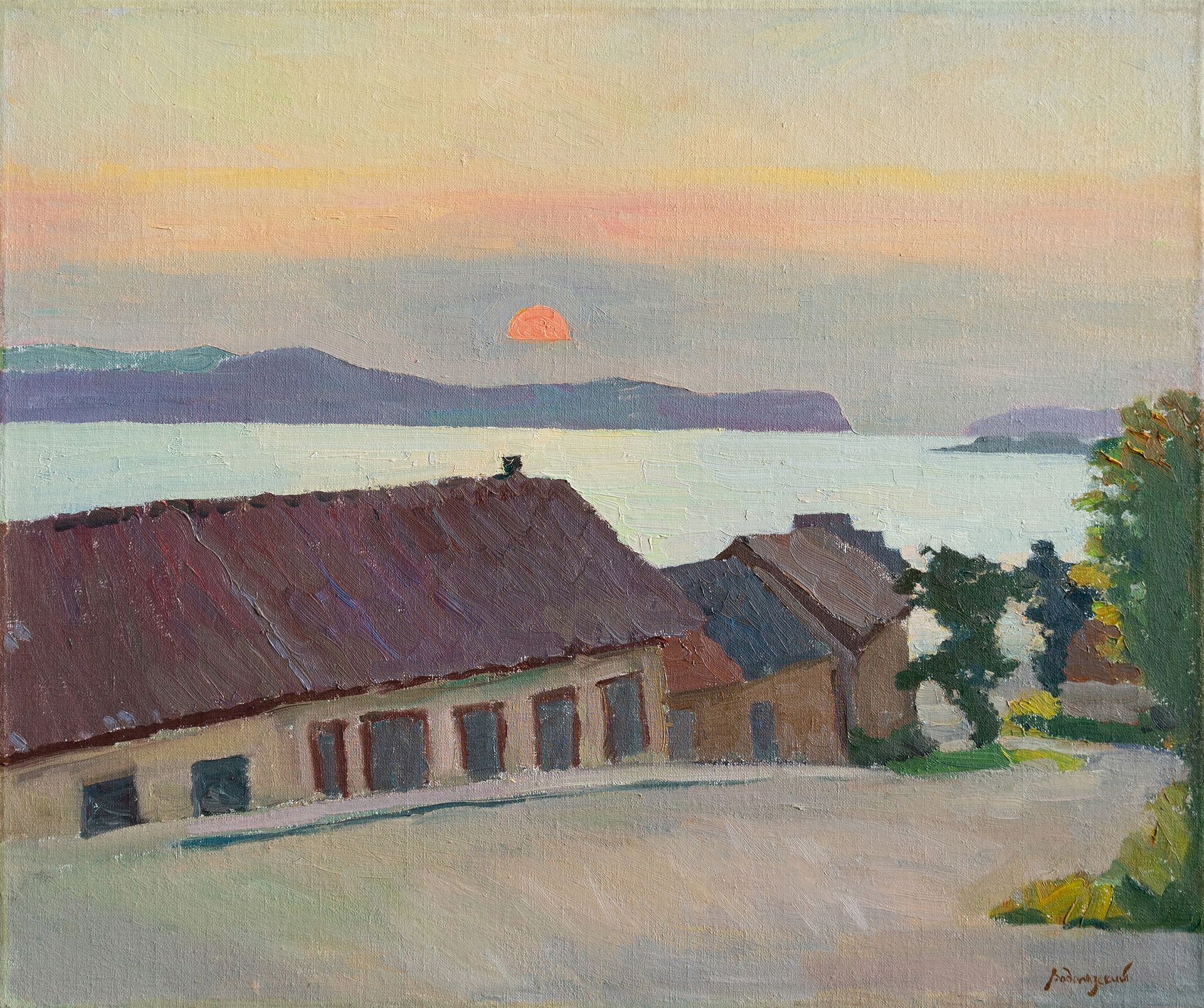 Николай Водолазский (Картина, живопись - 
                  60 x 50 см) Вечер. Остров Чан-Дао