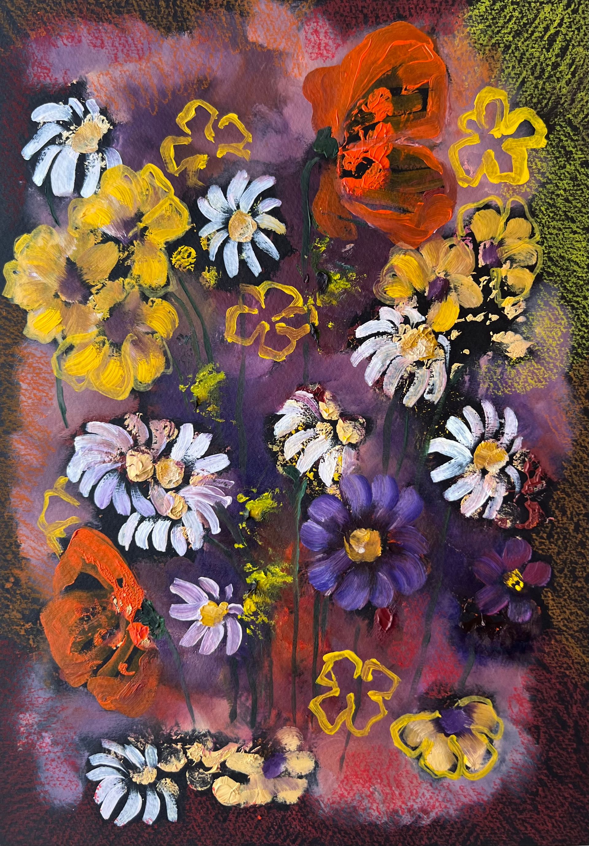Инна Сумина (Авторская графика - 
                  21 x 29.7 см) Многоцветье