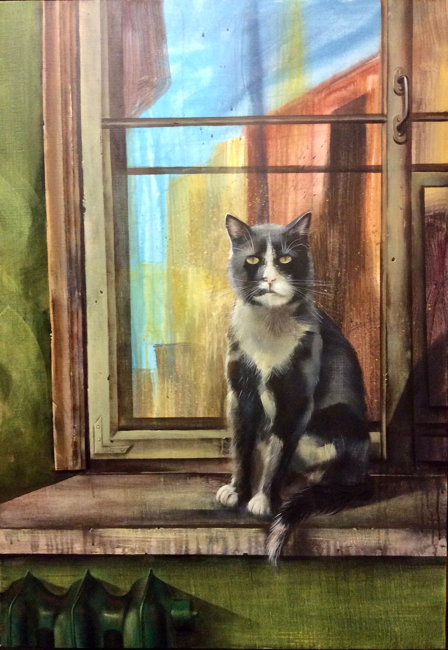 Динара Хёртнагль (Картина, живопись - 
                  80 x 100 см) Кошак