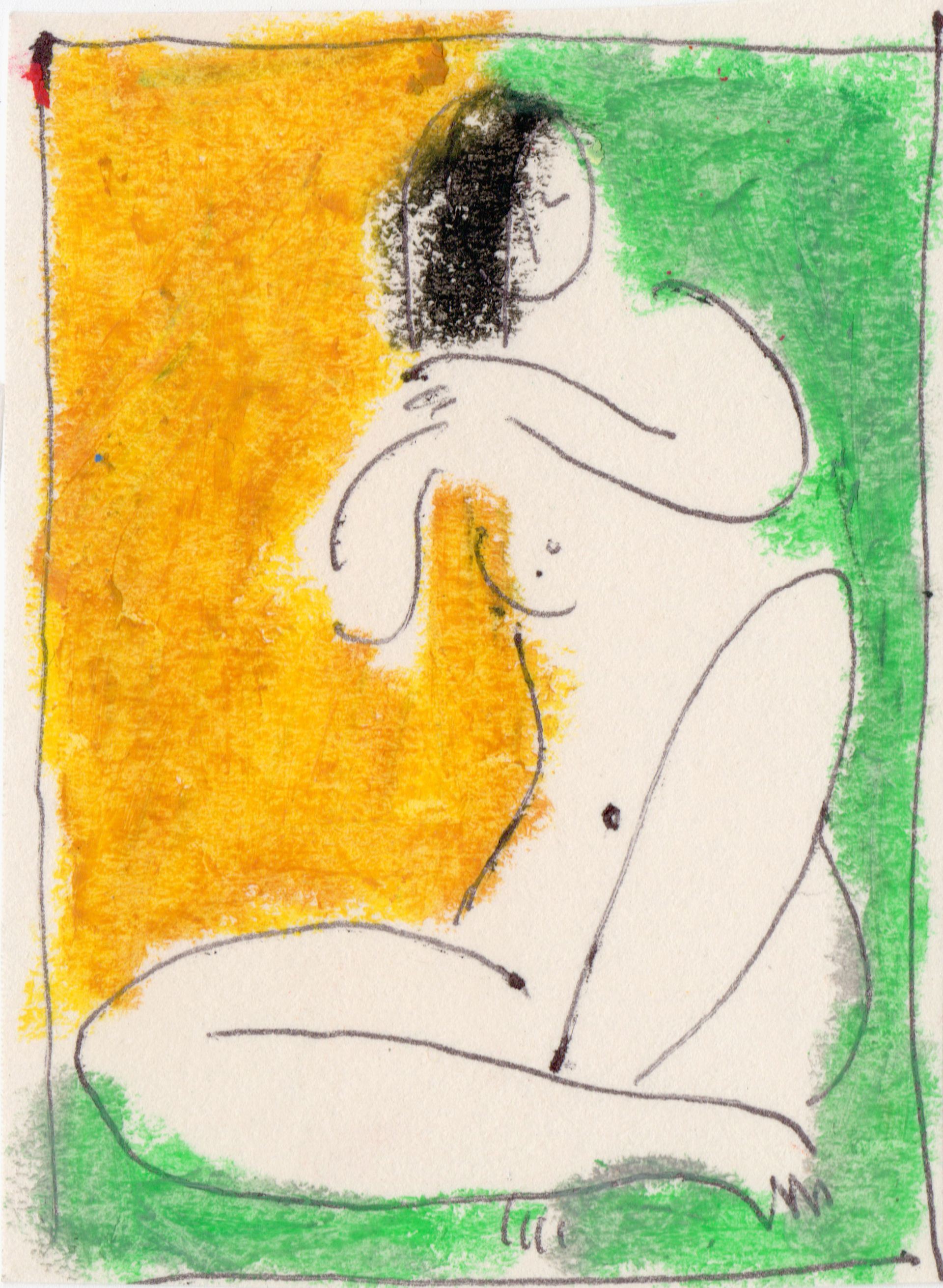 Марсель Ялалов (Авторская графика - 
                  4 x 5 см) Nude