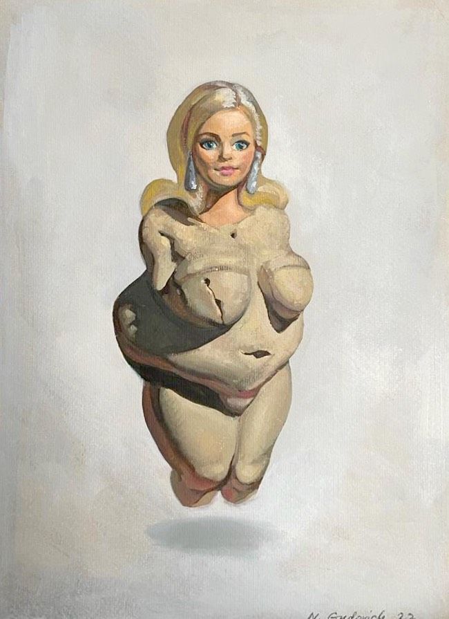 Наталья Гудович (Картина, живопись - 
                  25 x 35 см) La Bellezza