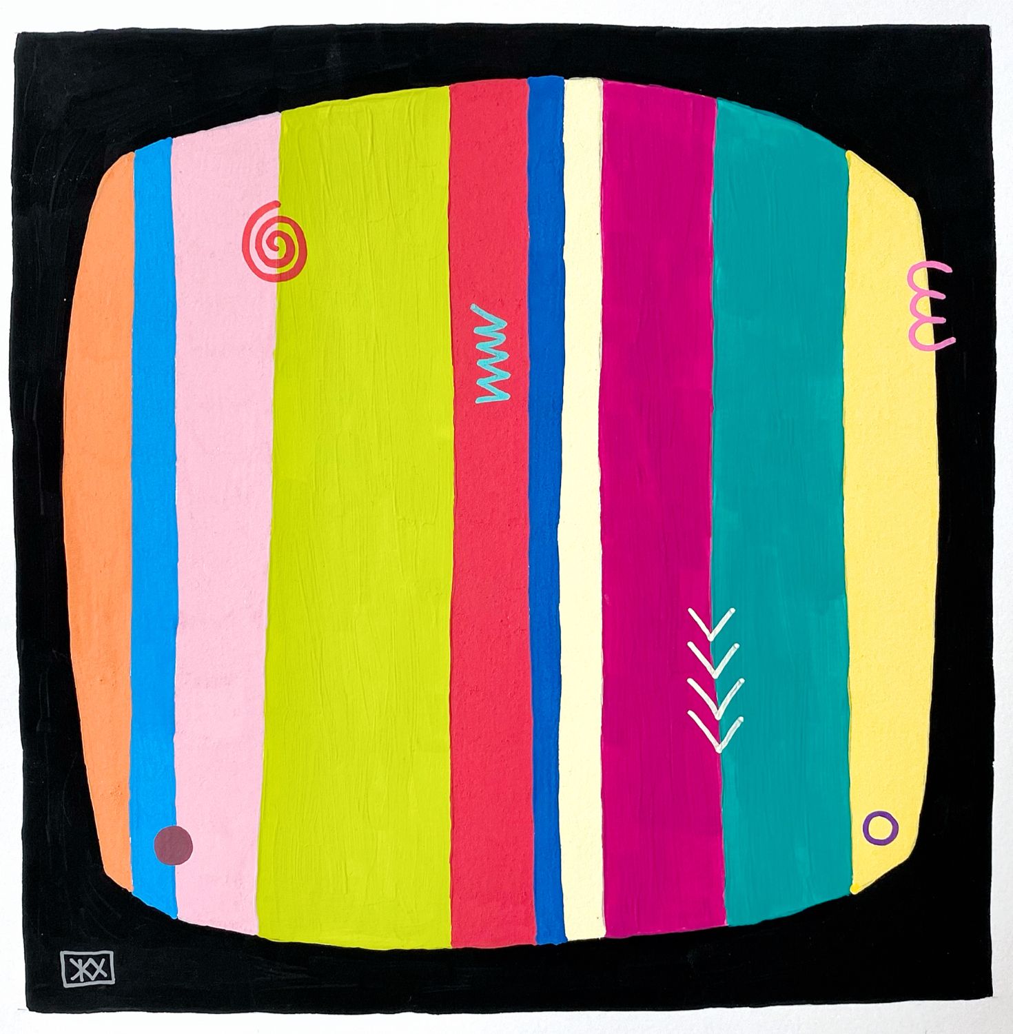 Женя Хитрова (Авторская графика - 
                  26 x 26 см) Черное