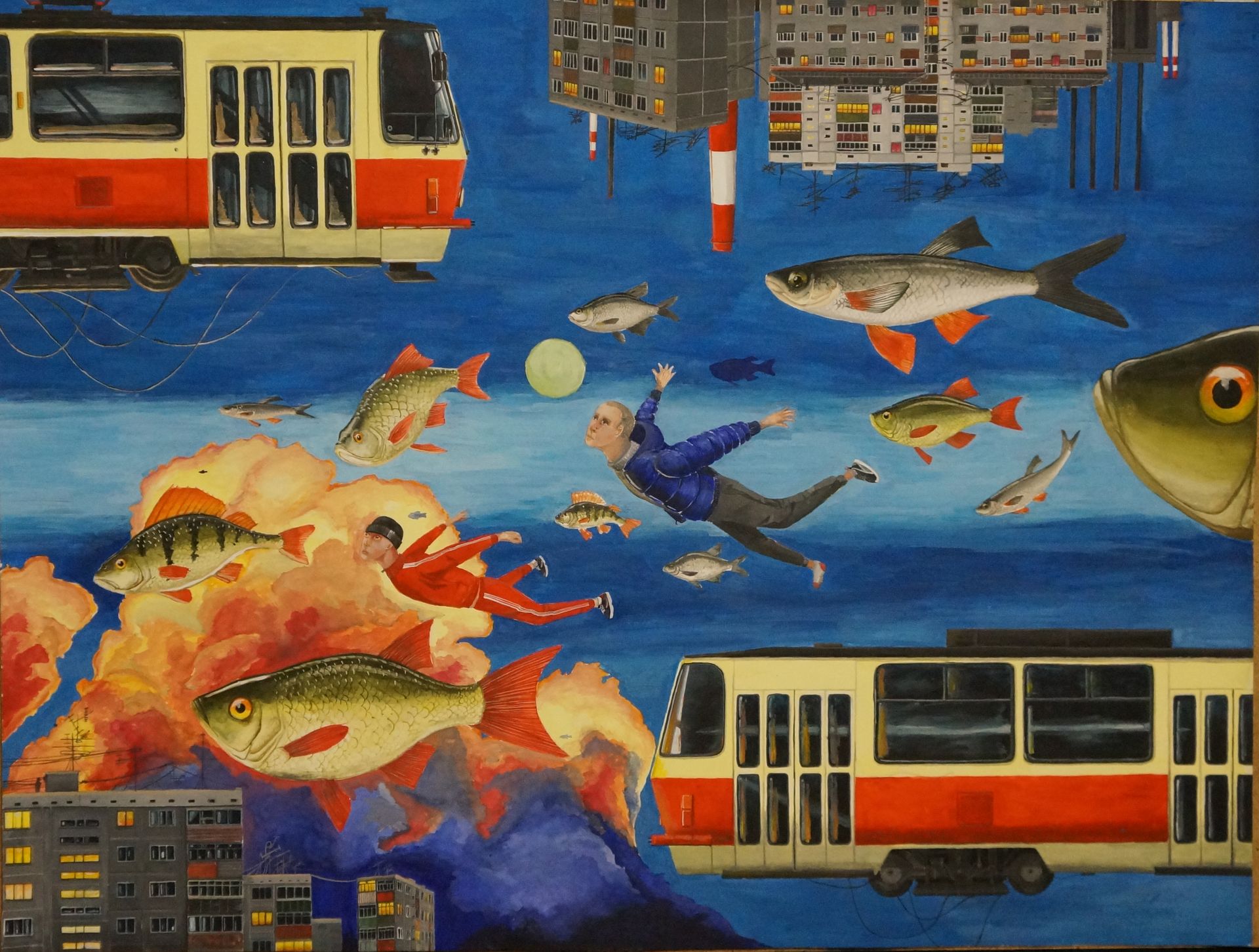 Константин Белоусов (Авторская графика - 
                  42 x 60 см) Два Брата