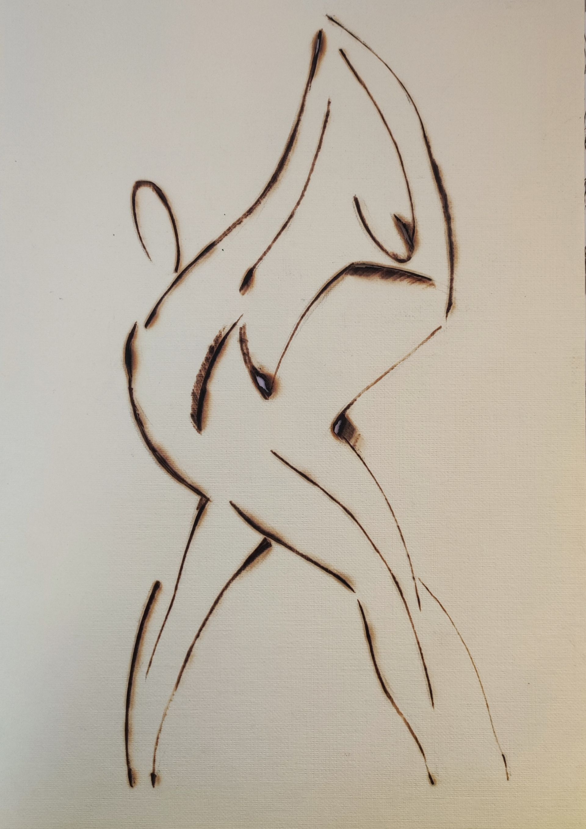 Елизавета Сазонова (Авторская графика - 
                  20 x 30 см) Инь и Янь