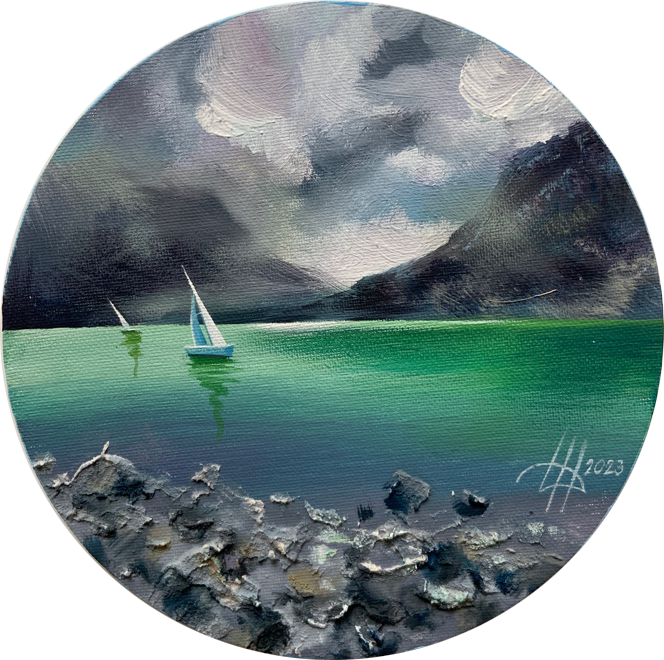 Динара Хёртнагль (Картина, живопись - 
                  20 x 20 см) Skylights