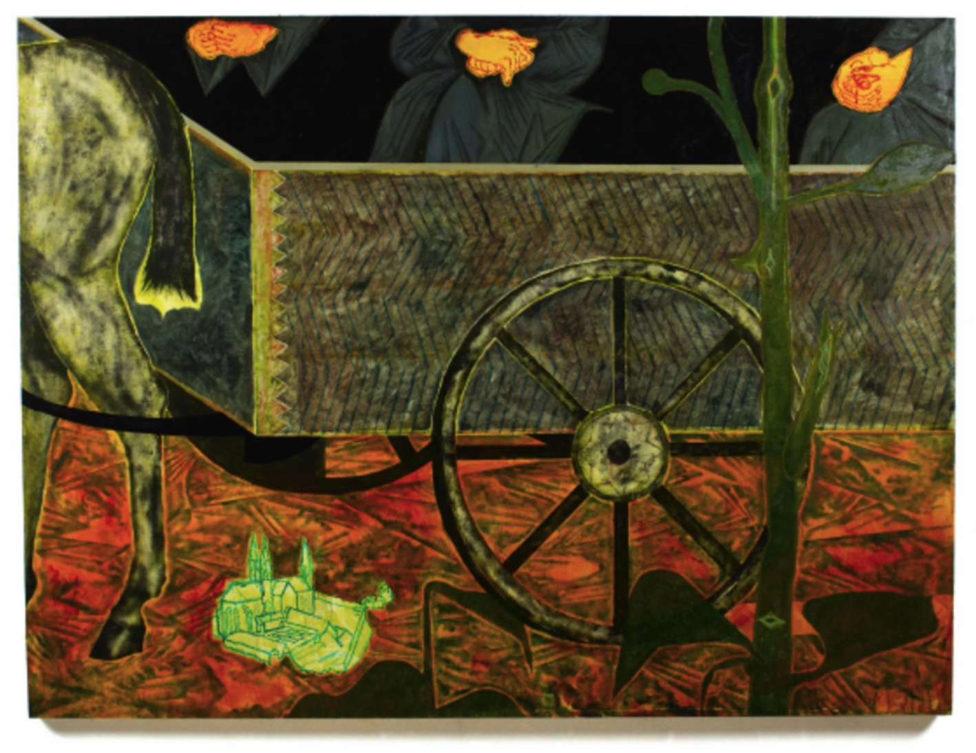 Андрей Покровский (Картина, живопись - 
                  150 x 110 см) A Certain Cart