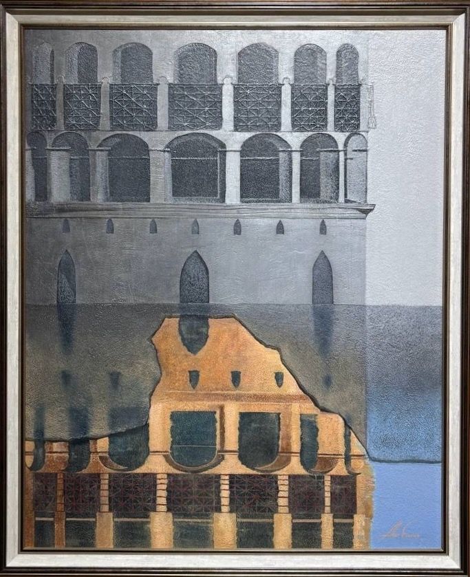 Алан Есенов (Картина, живопись - 
                  85 x 105 см) Из серии "В отражении"