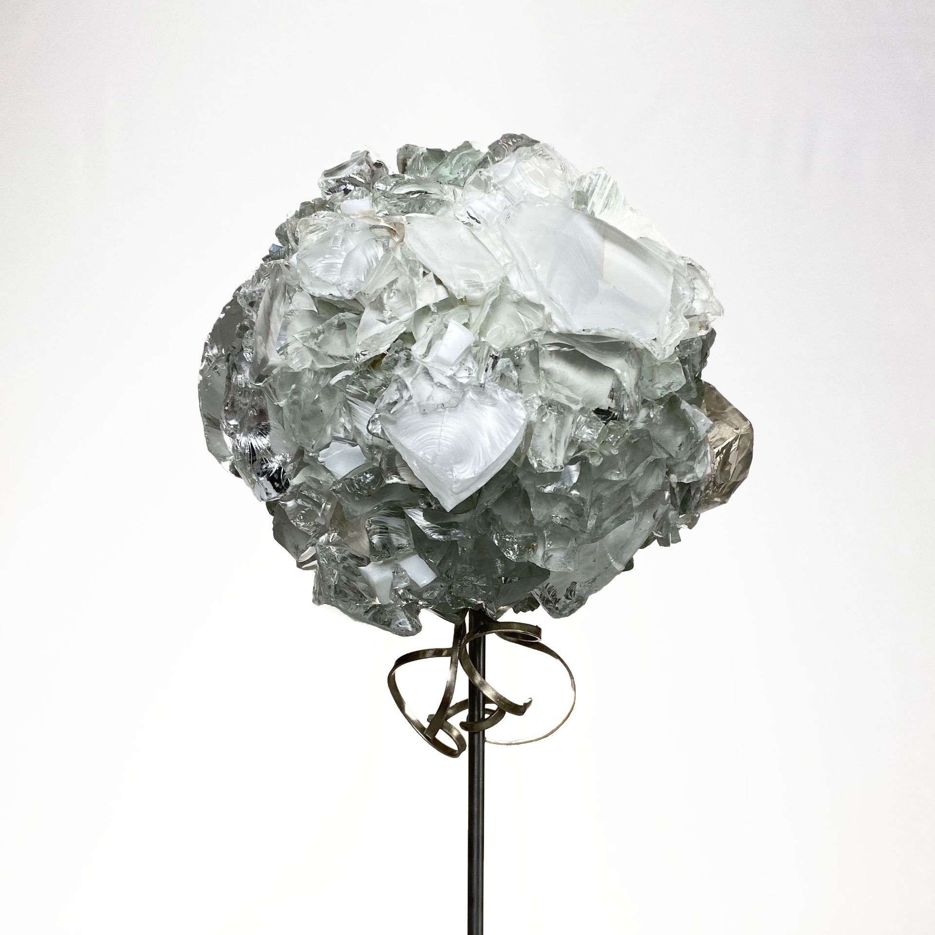 Елена Кириллова (Объект - 
                  14 x 48 см) Одуванчик белый из хрусталя