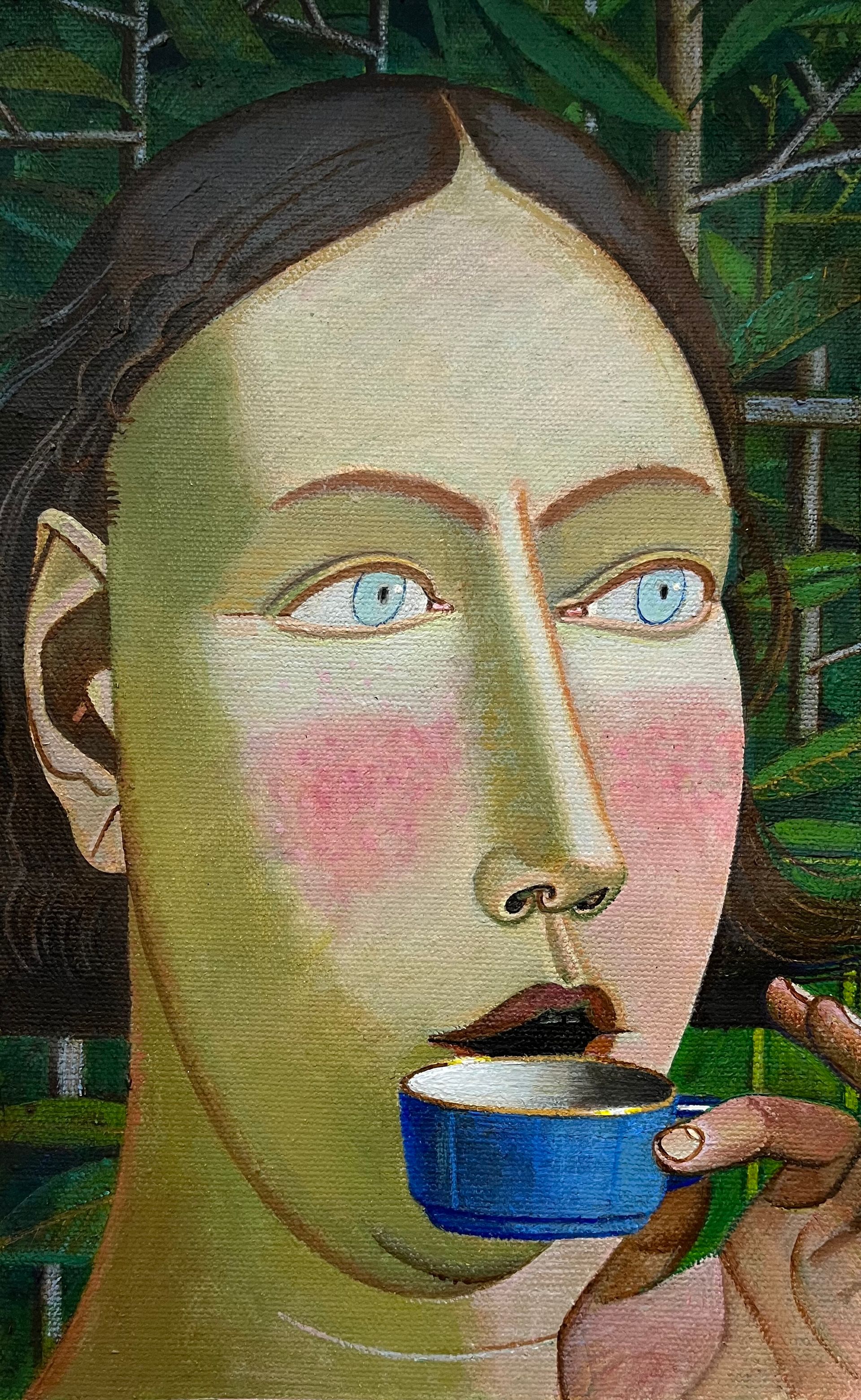 Иван Афонский (Картина, живопись - 
                  18 x 29 см) Портрет