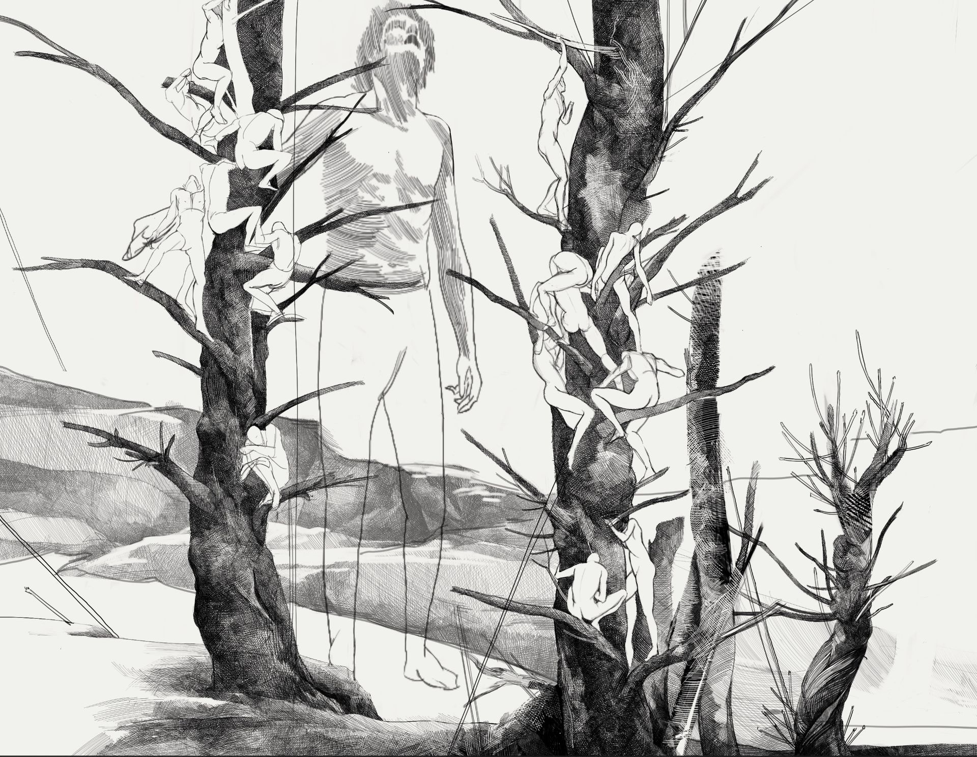 Георгий Розовик (Графика печатная - 
                  20 x 18 см) Полночь