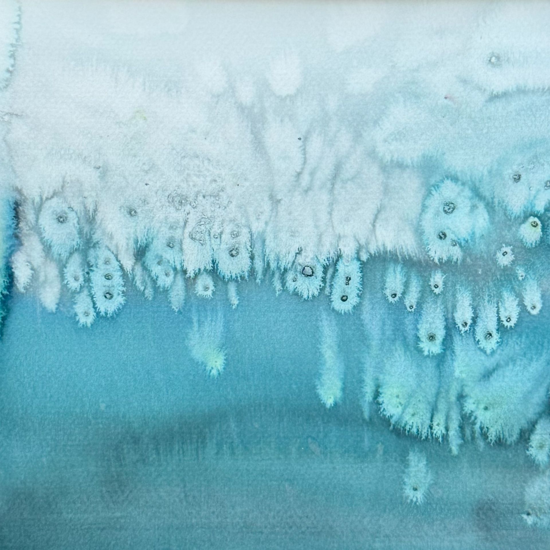 Анастасия Попова (Авторская графика - 
                  30 x 30 см) Прибой