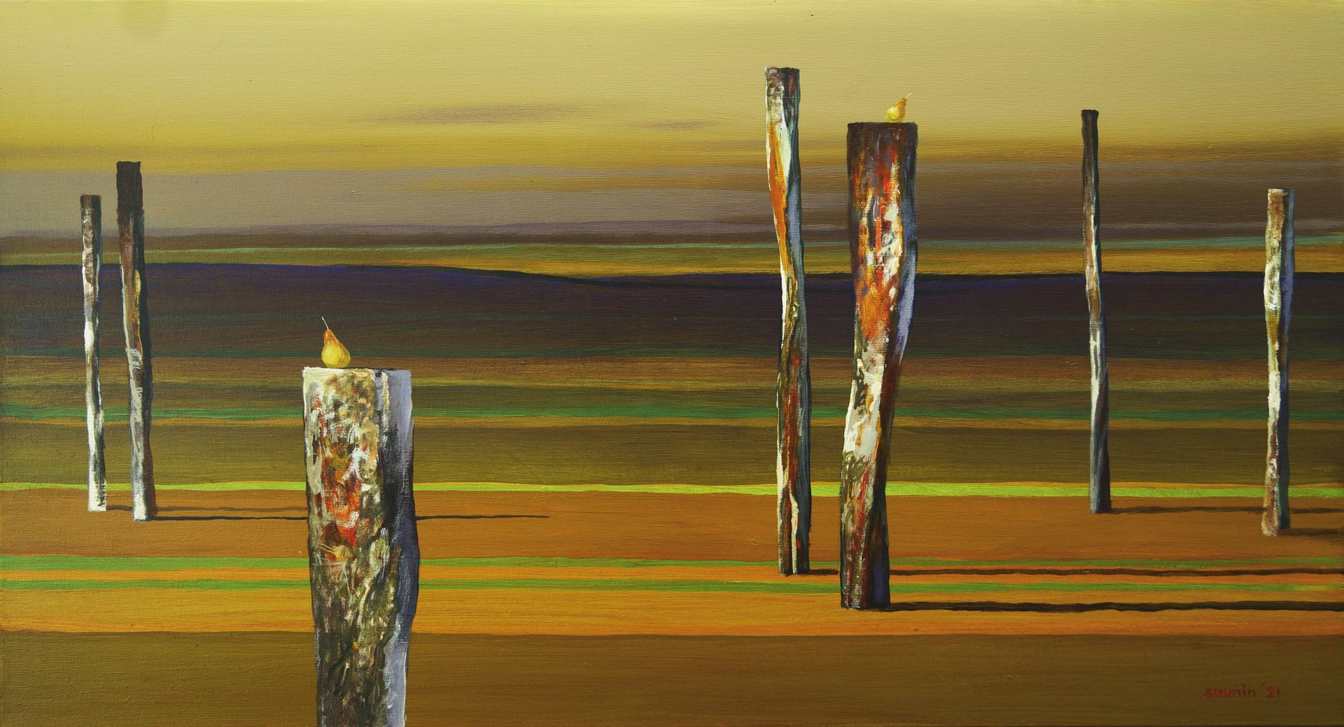 Денис Саунин (Картина, живопись - 
                  90 x 50 см) Другая жизнь