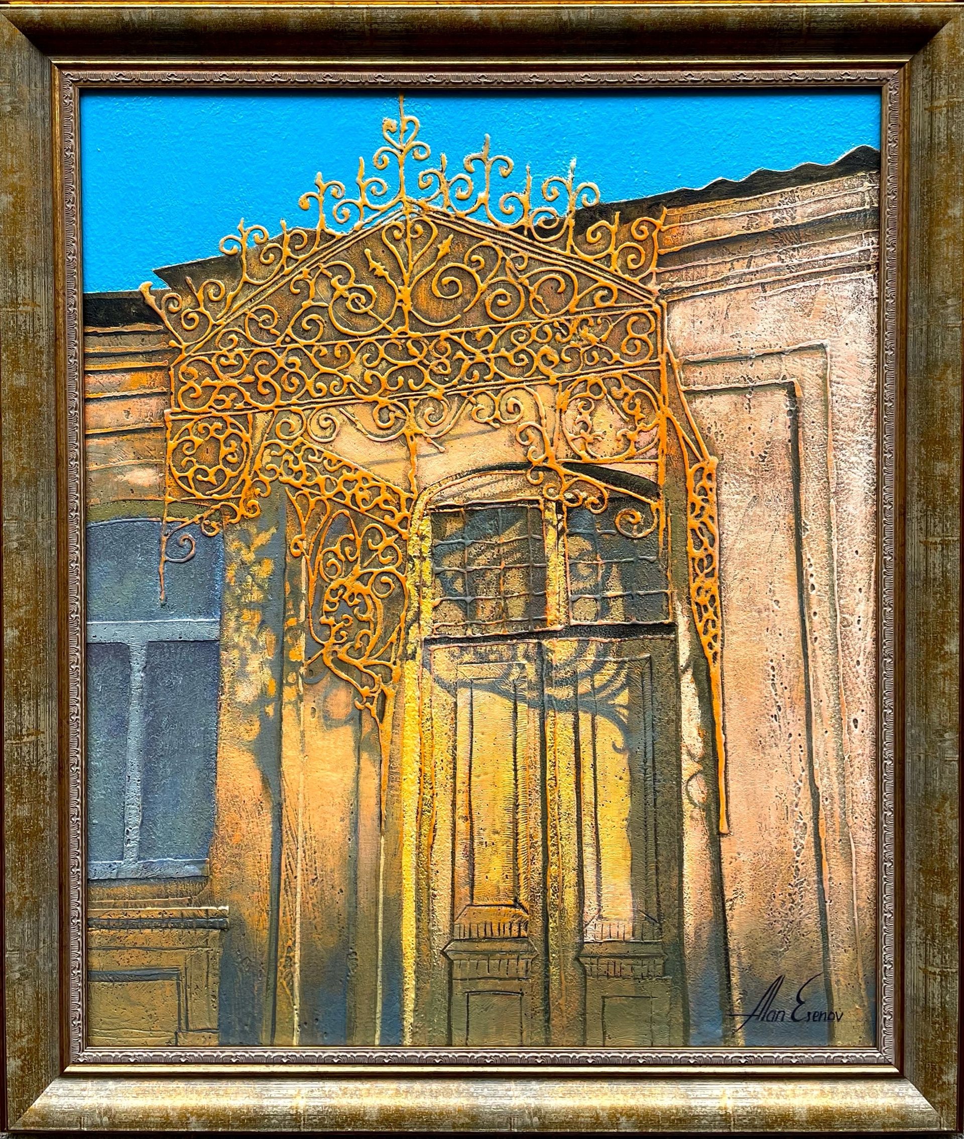 Алан Есенов (Картина, живопись - 
                  55 x 65 см) Солнечный вечер