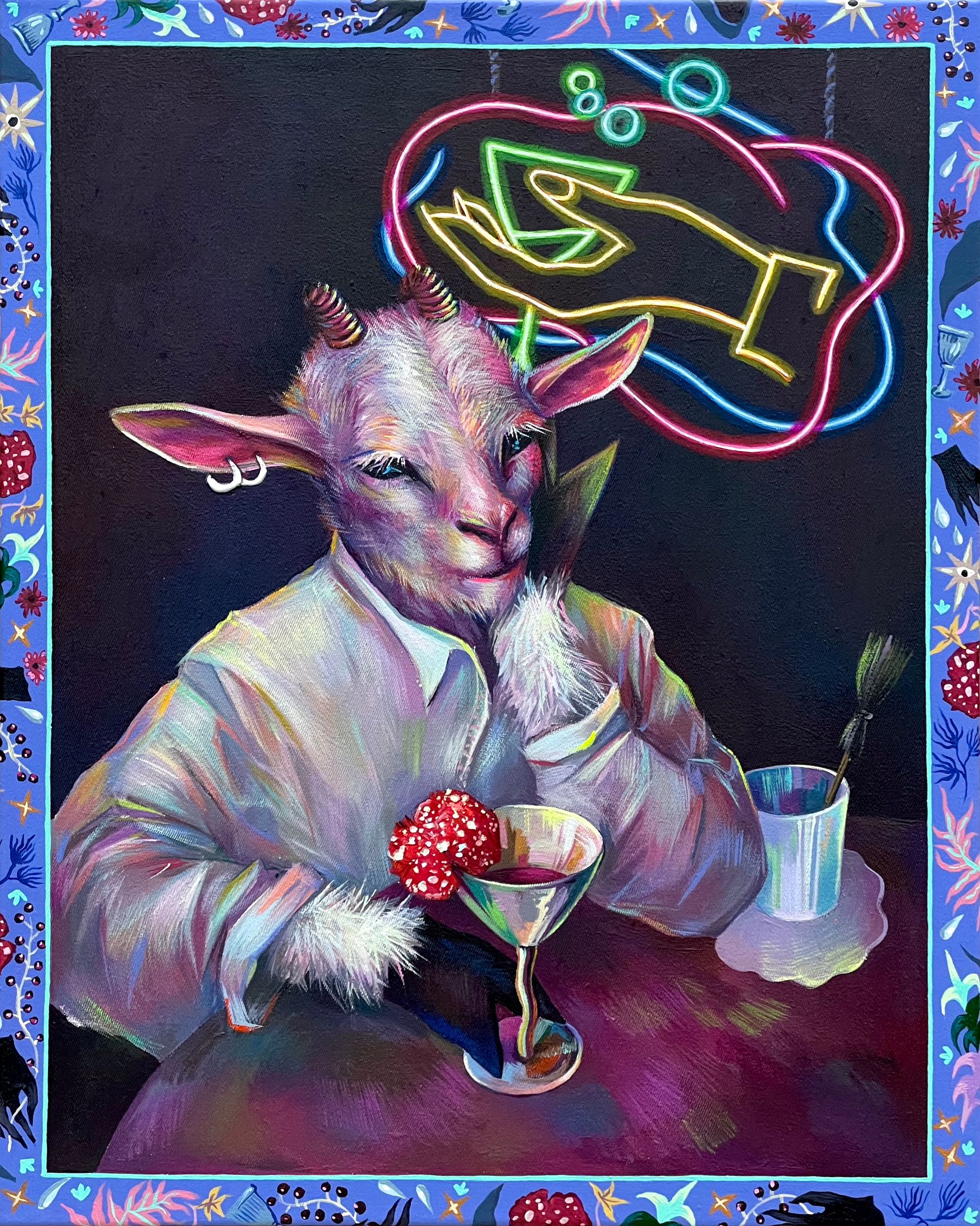 Наталья Липская (Картина, живопись - 
                  40 x 50 см) Ме-ме-ме-е-е... Ме?
