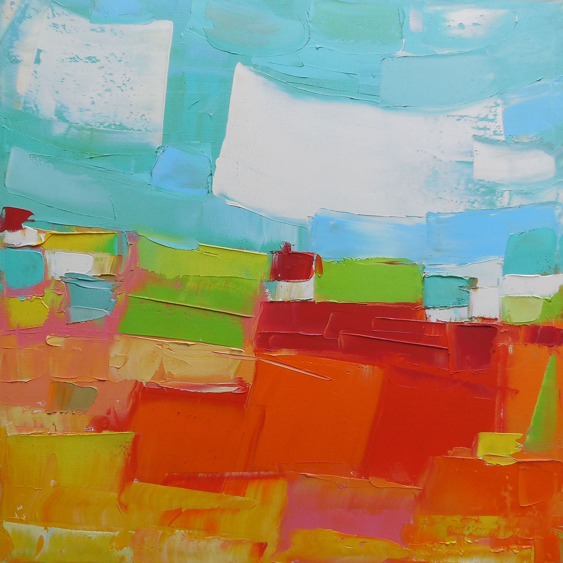 Андрей Шенгелия (Картина, живопись - 
                  40 x 40 см) Perfect place 4