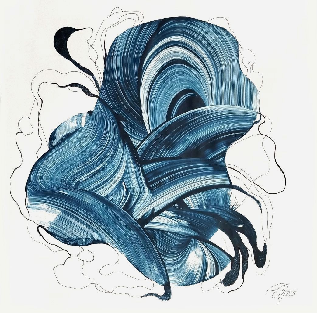 Татьяна Нега (Авторская графика - 
                  42 x 42 см) Из цикла "Проницаемые границы"