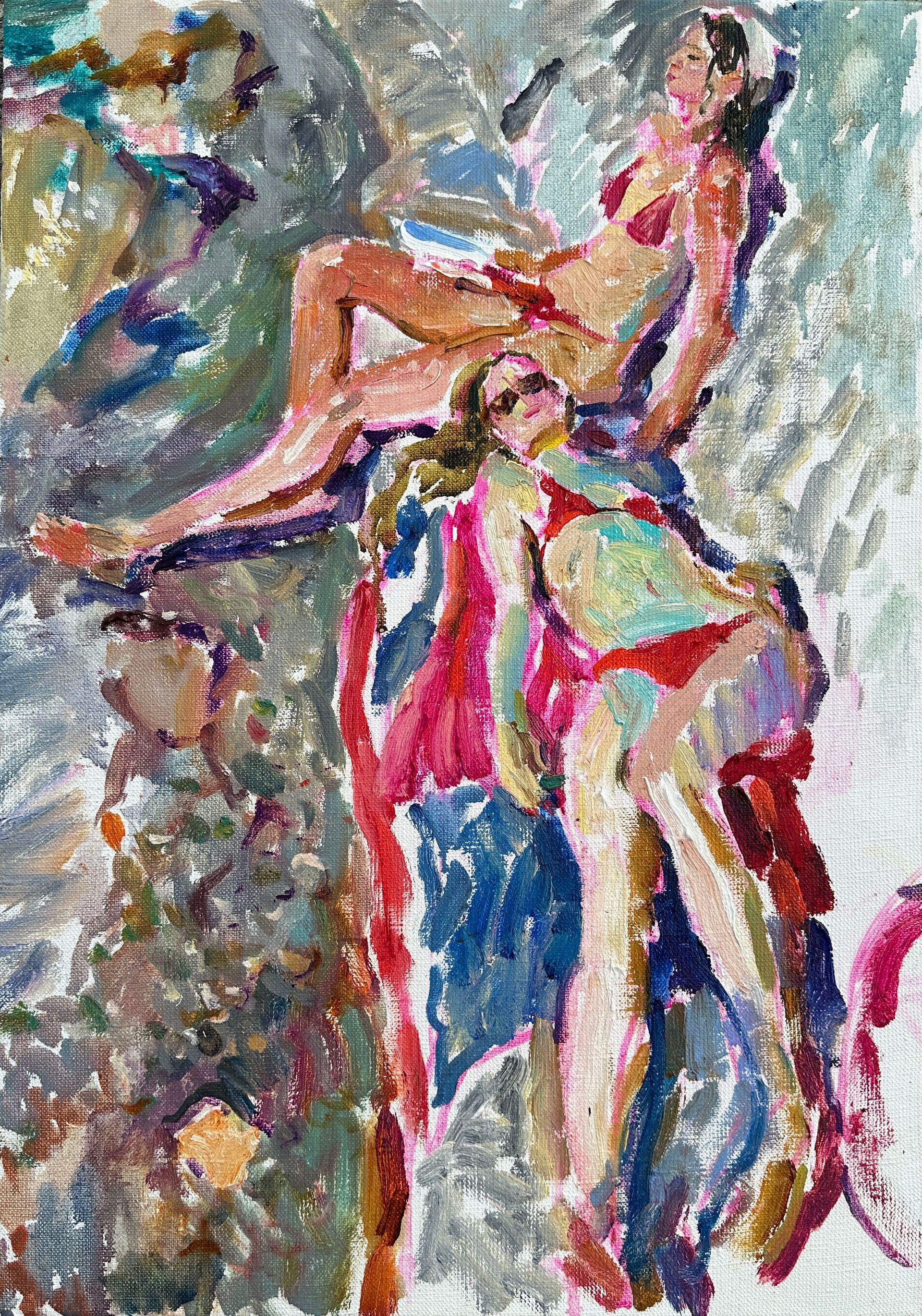 Илья Хахарев (Картина, живопись - 
                  35 x 50 см) Подружки
