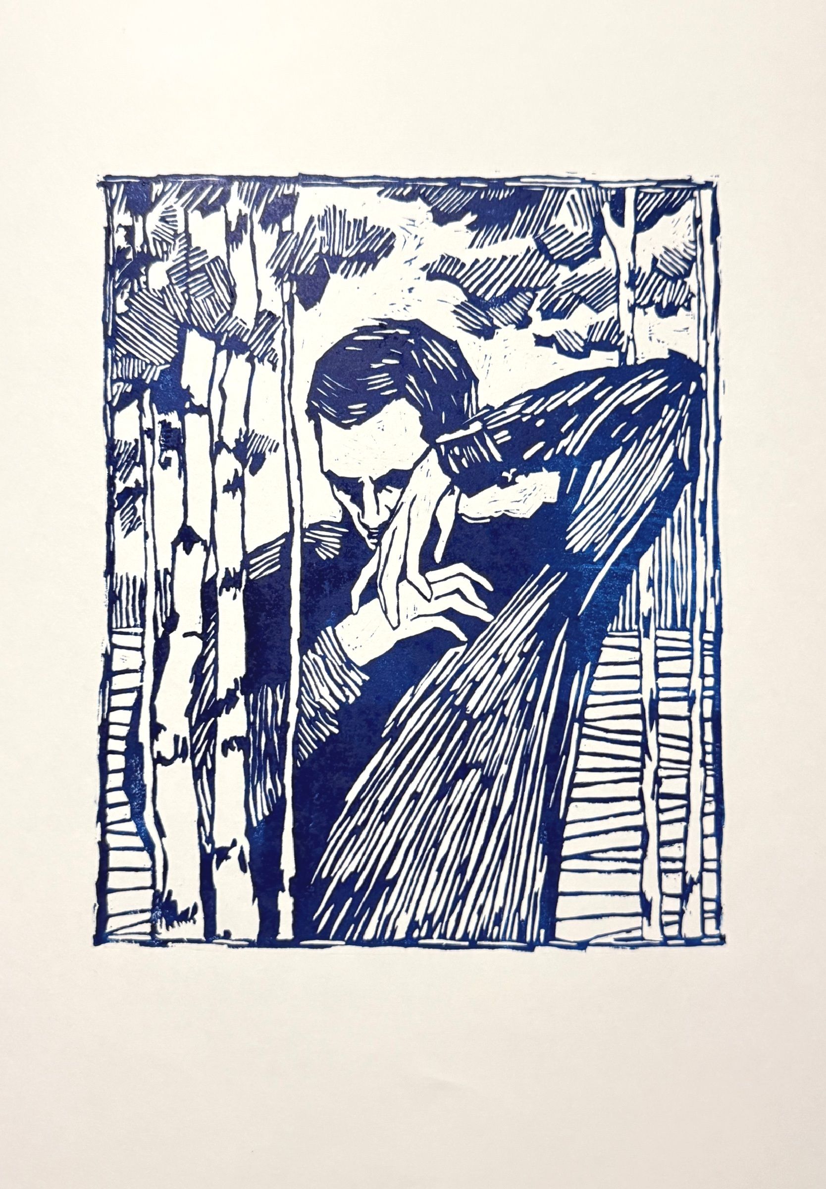 Анна Хруленко (Графика печатная - 
                  42 x 60 см) Не принимай близко к сердцу