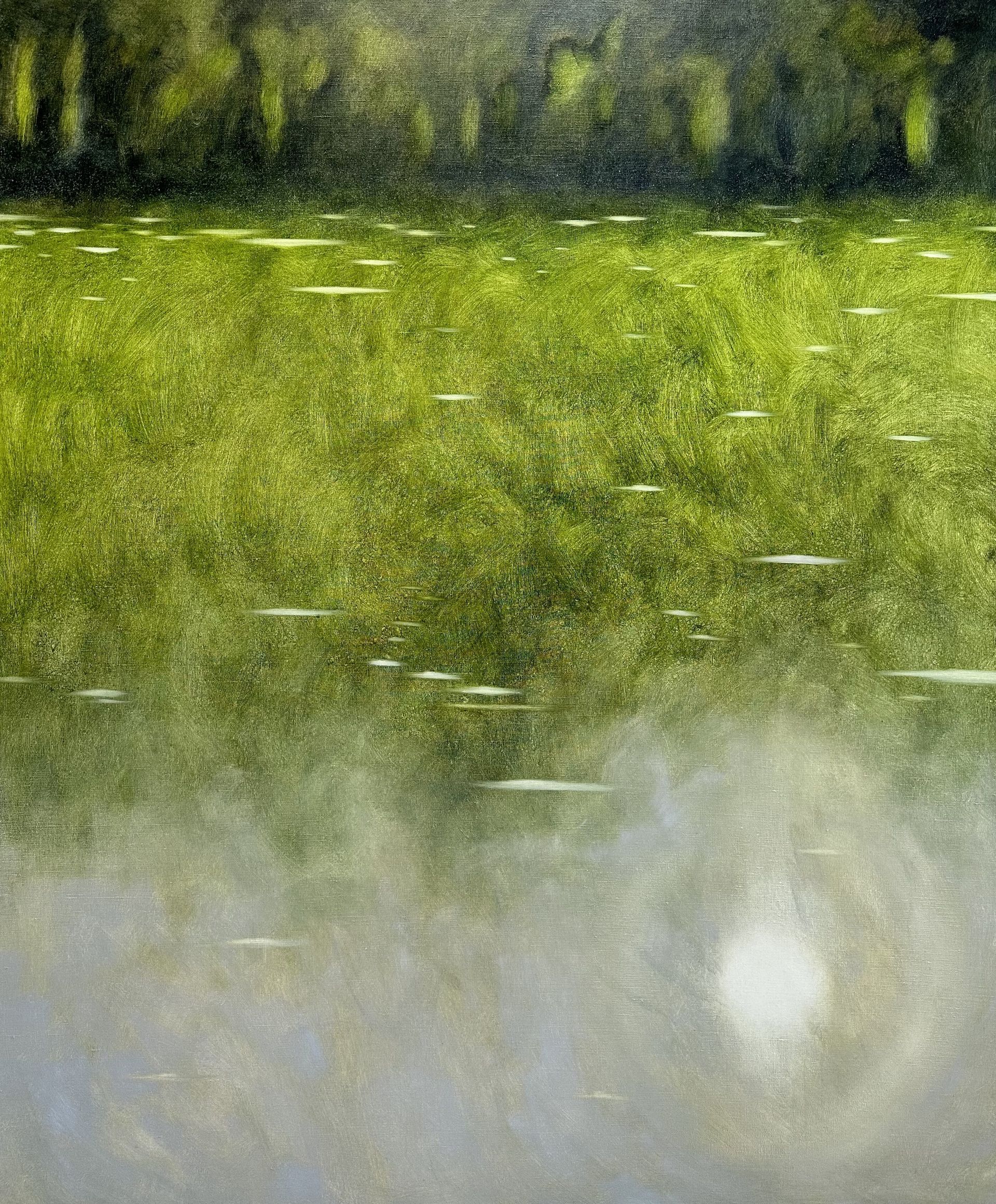 Анастасия Попова (Картина, живопись - 
                  100 x 120 см) Зеленая река