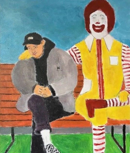 Дима Жуков (Картина, живопись - 
                  40 x 50 см) McDonald