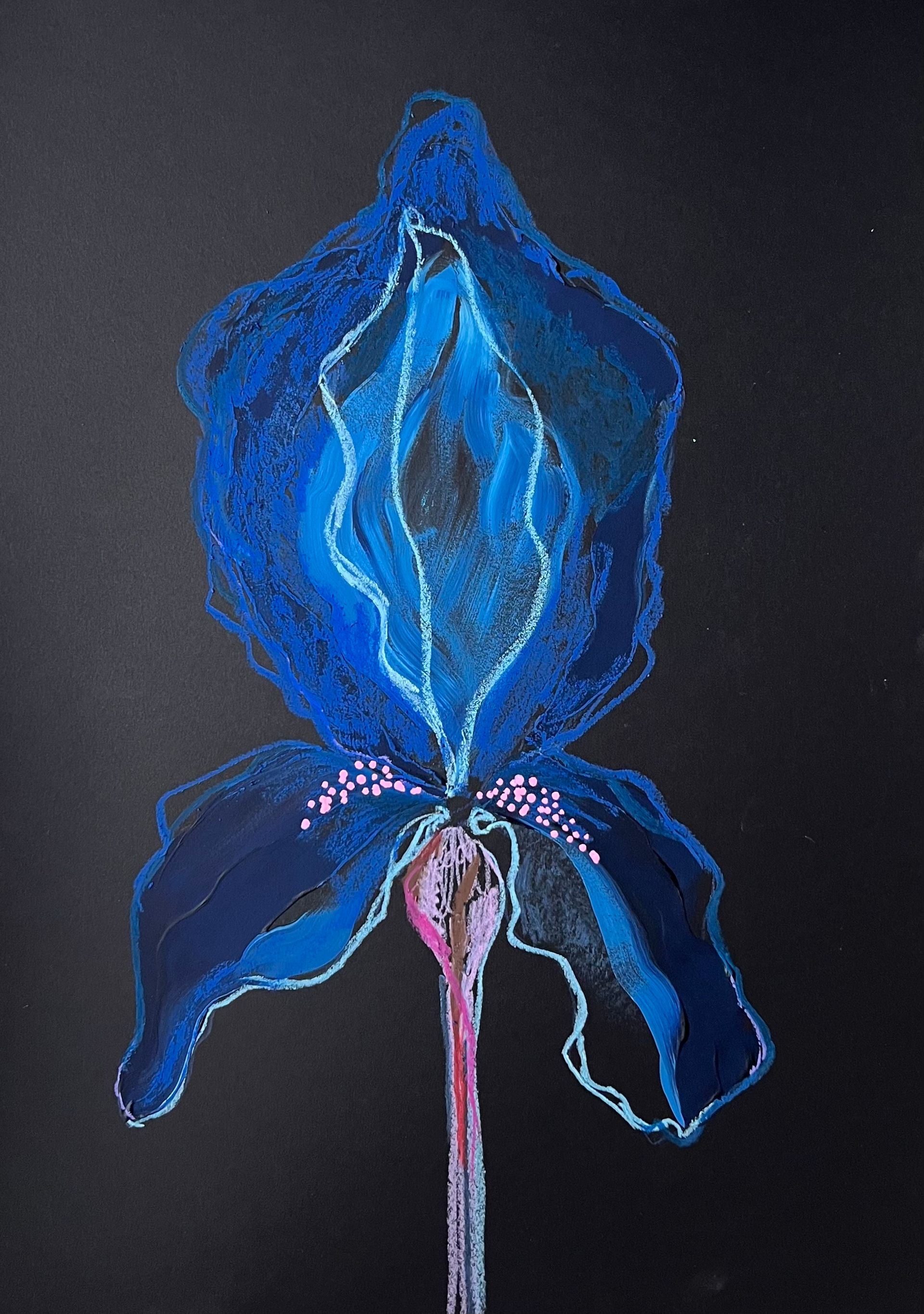 Инна Сумина (Авторская графика - 
                  29.7 x 42 см) Синий