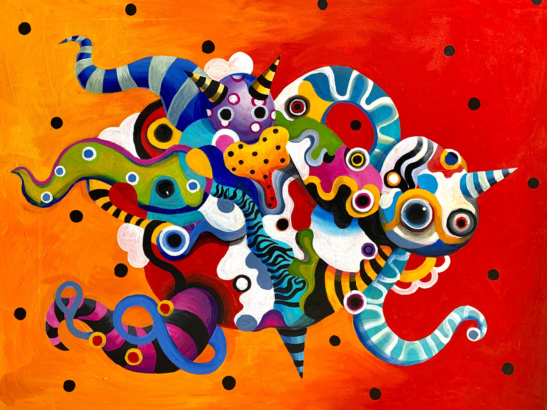 Дмитрий Филимонов (Картина, живопись - 
                  90 x 70 см) Octopus