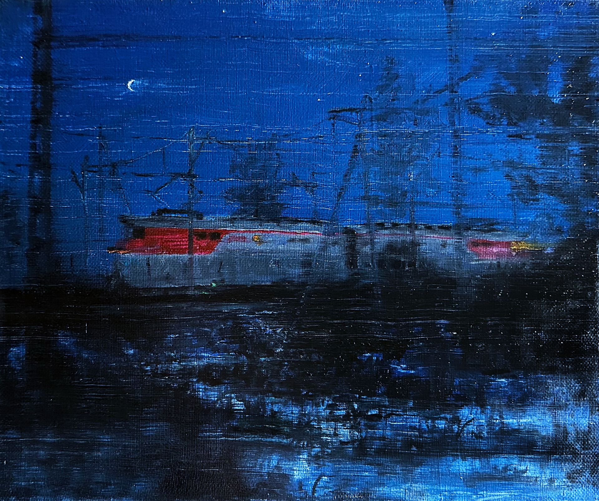 Данила Даренских (Картина, живопись - 
                  30 x 25 см) РЖД