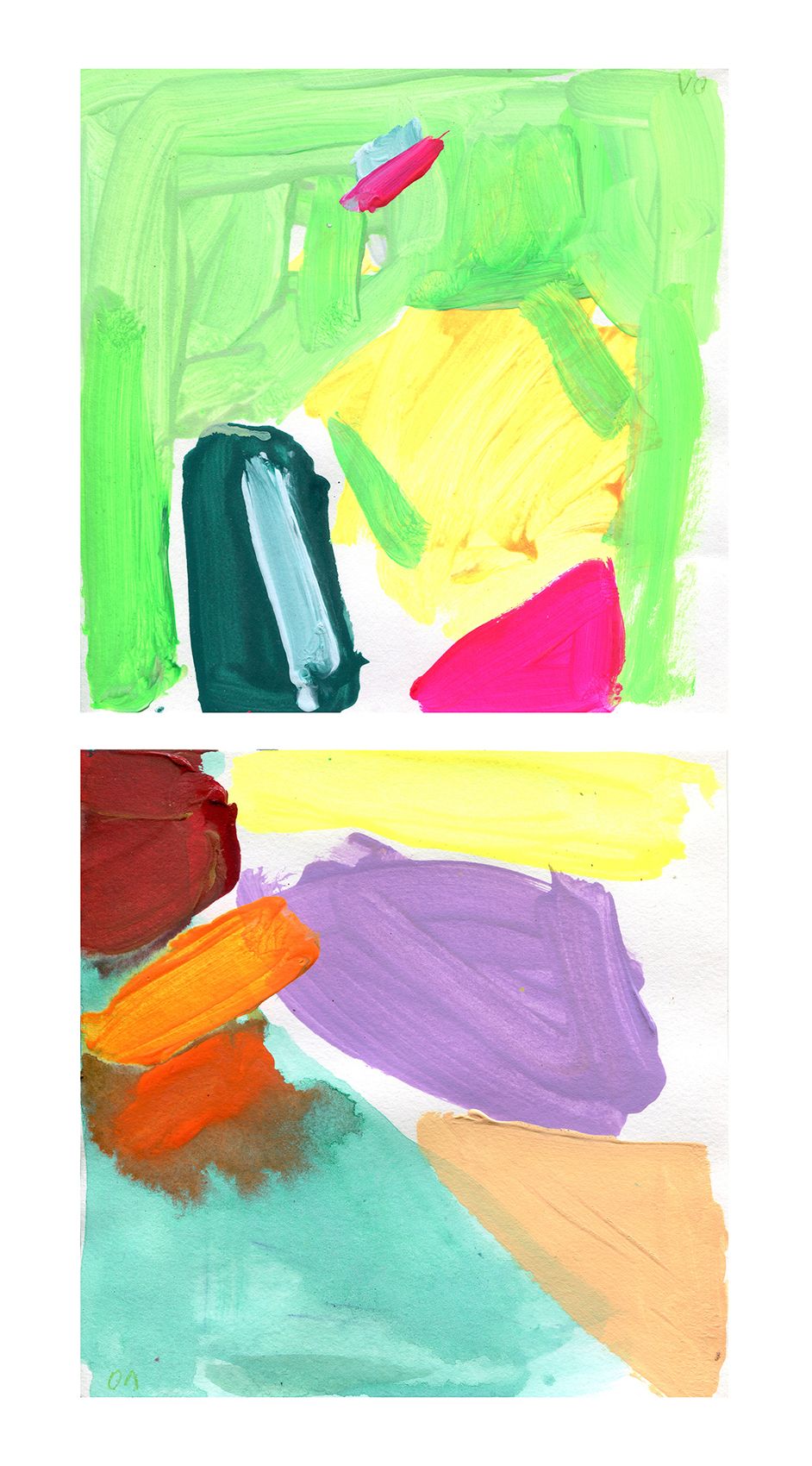 Олеся Лишаева (Авторская графика - 
                  21 x 42 см) Композиция