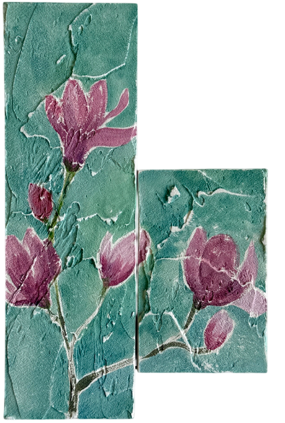 Наталья Чобанян (Картина, живопись - 
                  14 x 22 см) Магнолия из серии "Фрагменты"