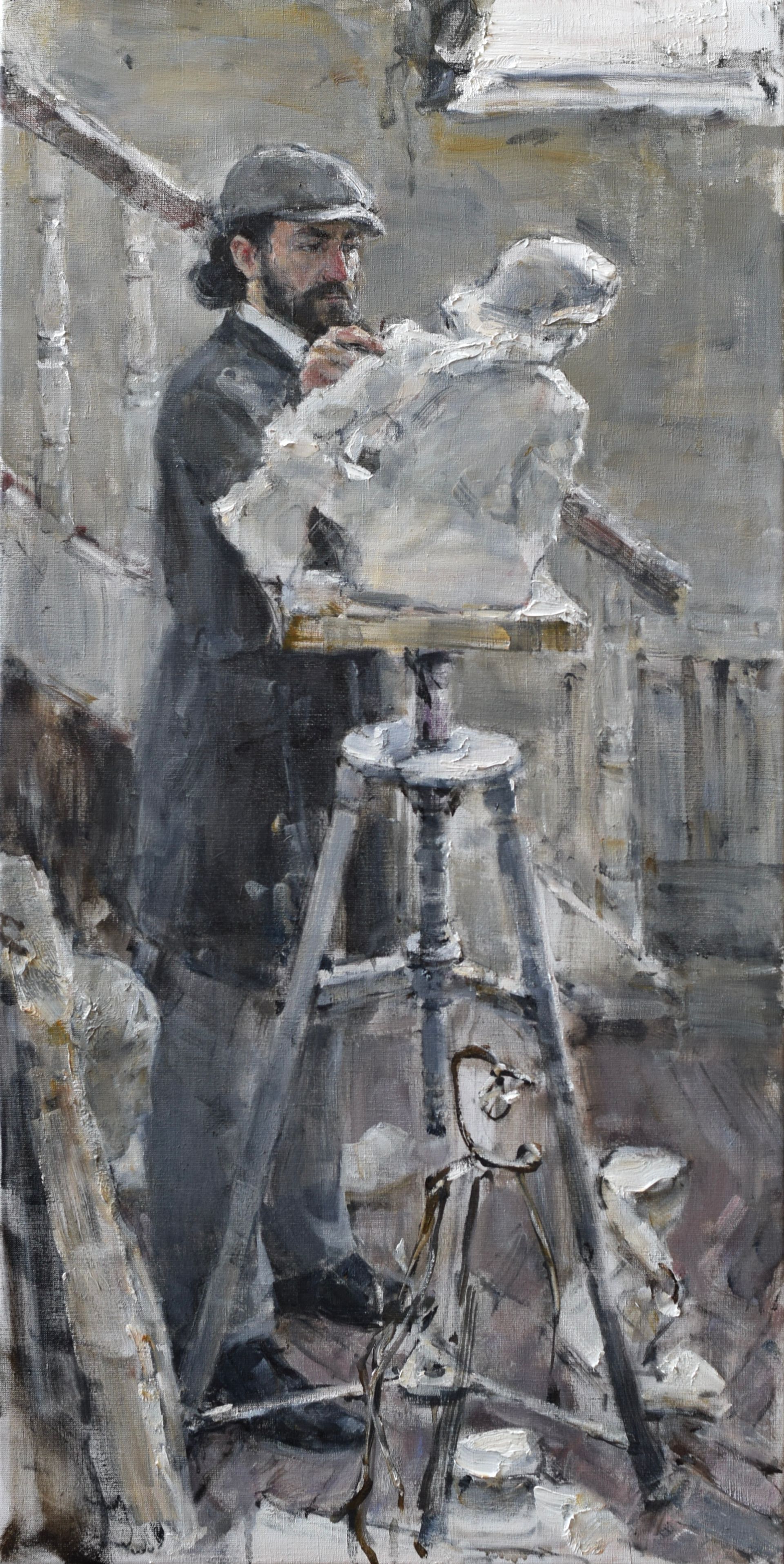 Илья Хахарев (Картина, живопись - 
                  60 x 120 см) Скульптор