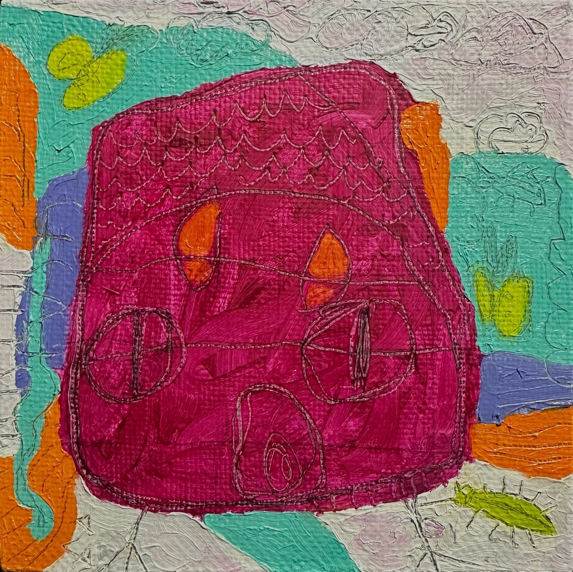 Анна Сави (АСА) (Картина, живопись - 
                  20 x 20 см) Из серии "Home"