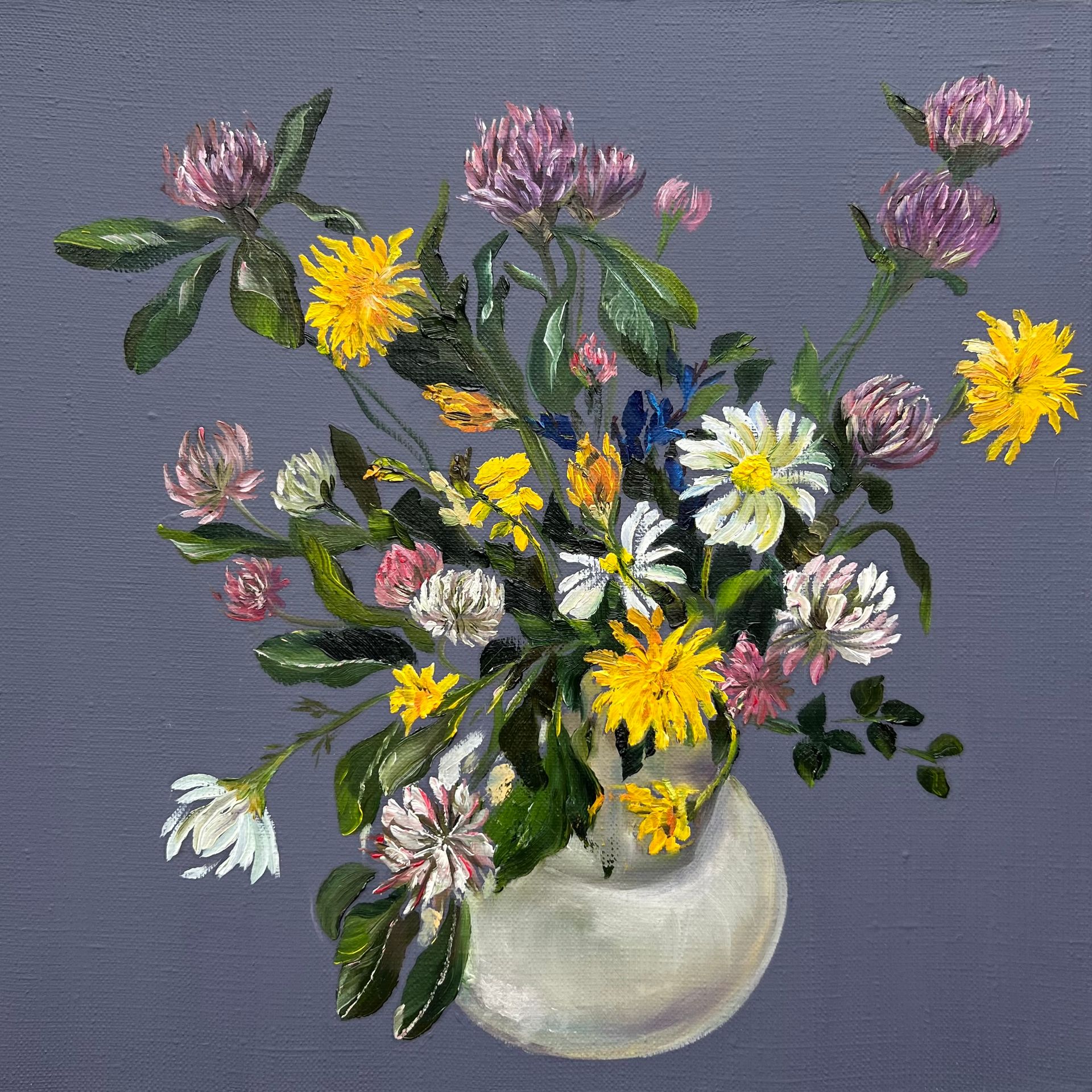 Инна Сумина (Картина, живопись - 
                  30 x 30 см) Букетик