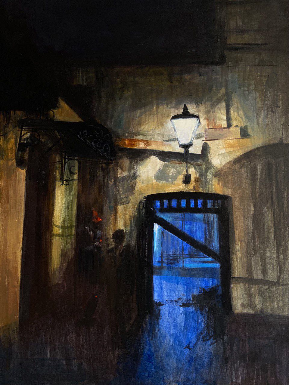 Лариса Шелиховская (Авторская графика - 
                  37 x 49 см) Синий