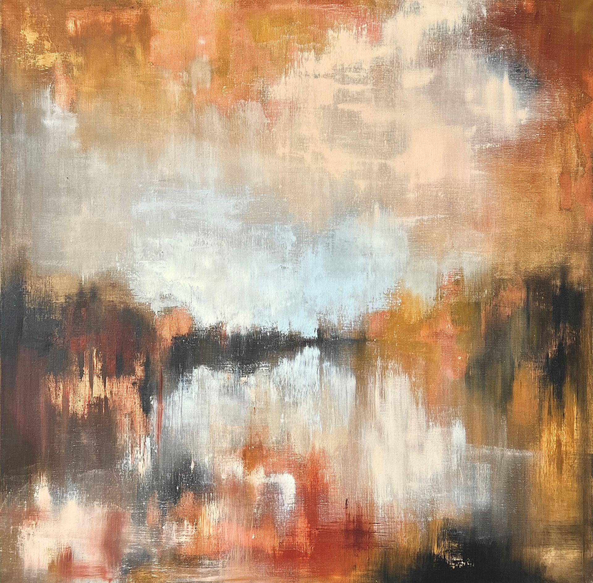 Катерина Яковлева (Картина, живопись - 
                  100 x 100 см) Звуки осени