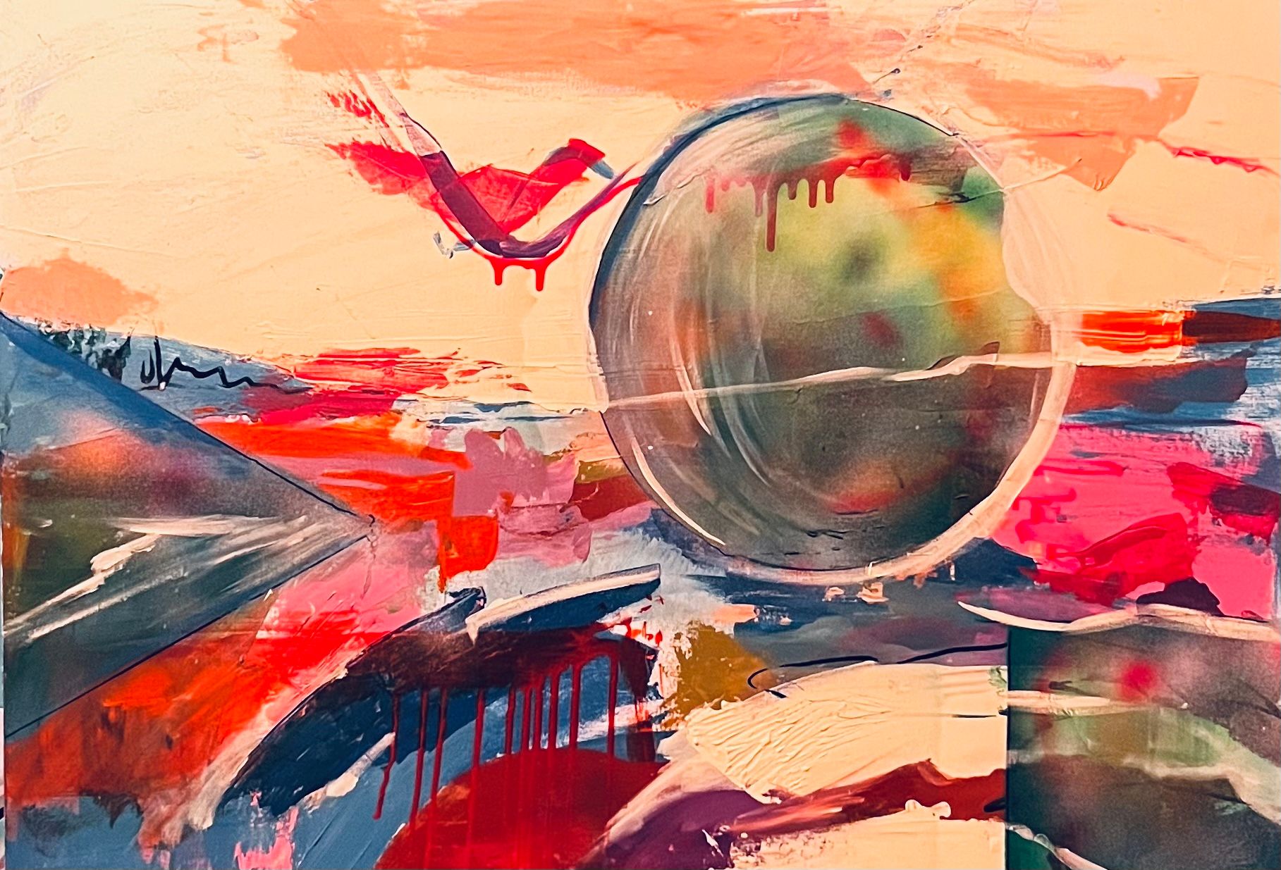 Кира Мрик (Картина, живопись - 
                  100 x 80 см) Абстрактно — формы