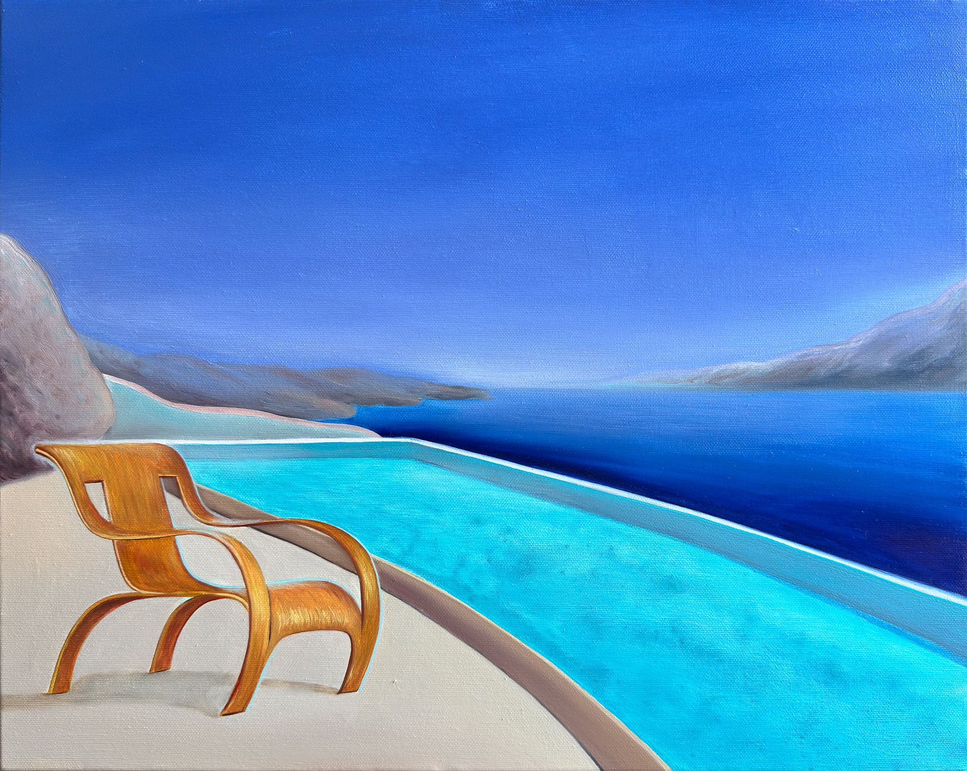 Елена Курочко (Картина, живопись - 
                  50 x 40 см) Уголок мыслителя