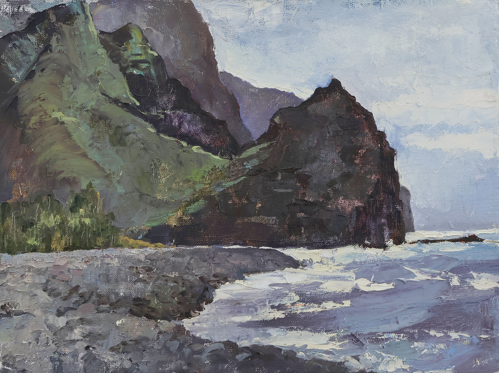 Ольга Федорова (Картина, живопись - 
                  40 x 30 см) Скалы блин Ла Алдеа де Сан Николас