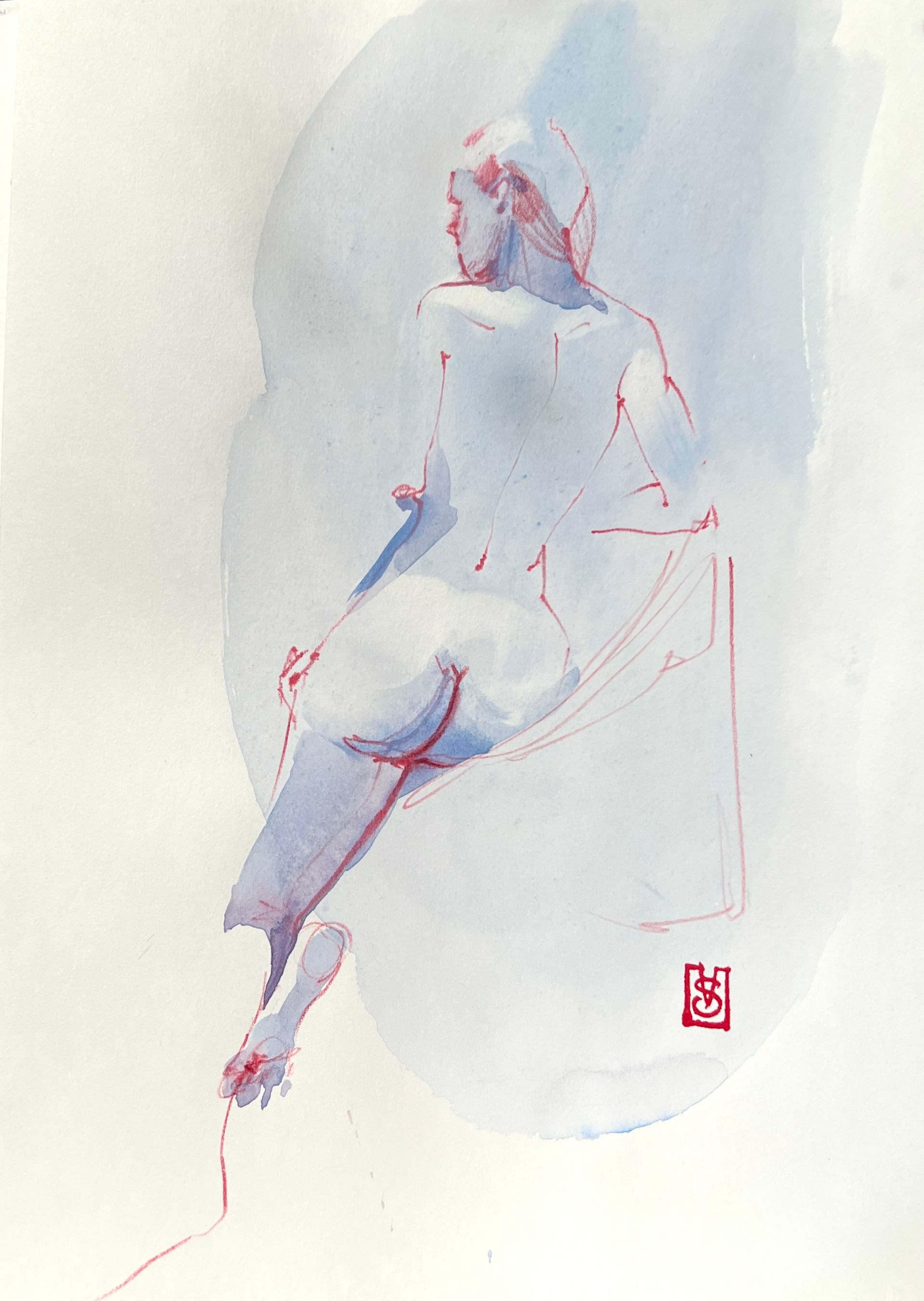 Виктория Севастьянова (Авторская графика - 
                  21 x 30 см) Nu sketch