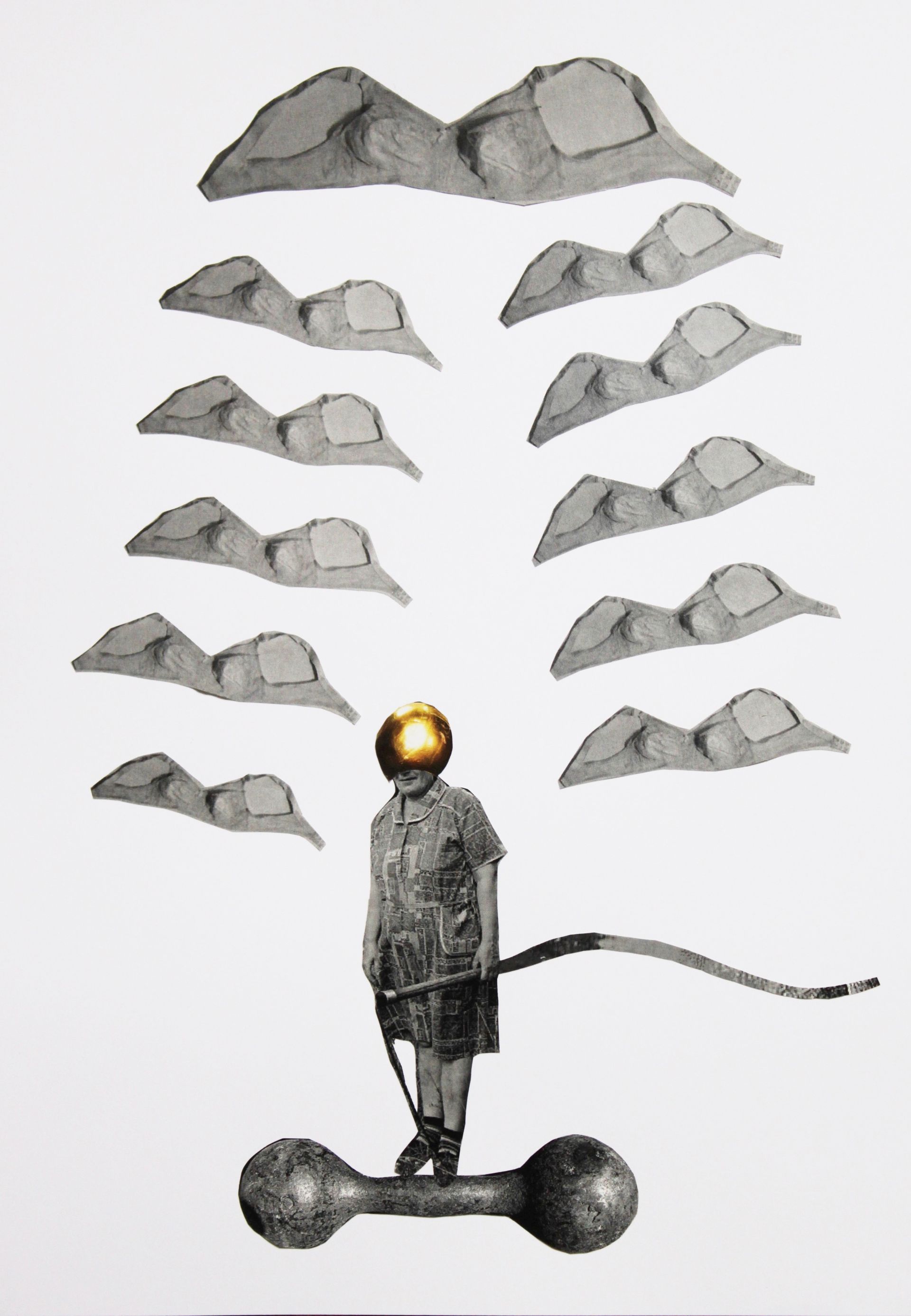 Лиля Ким (Коллаж / ассамбляж - 
                  21 x 29 см) Перелетные птицы