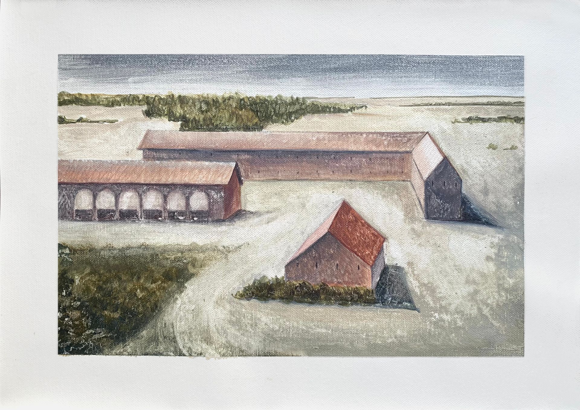 Мария Стадник (Картина, живопись - 
                  42 x 29.7 см) Landscape from a dream