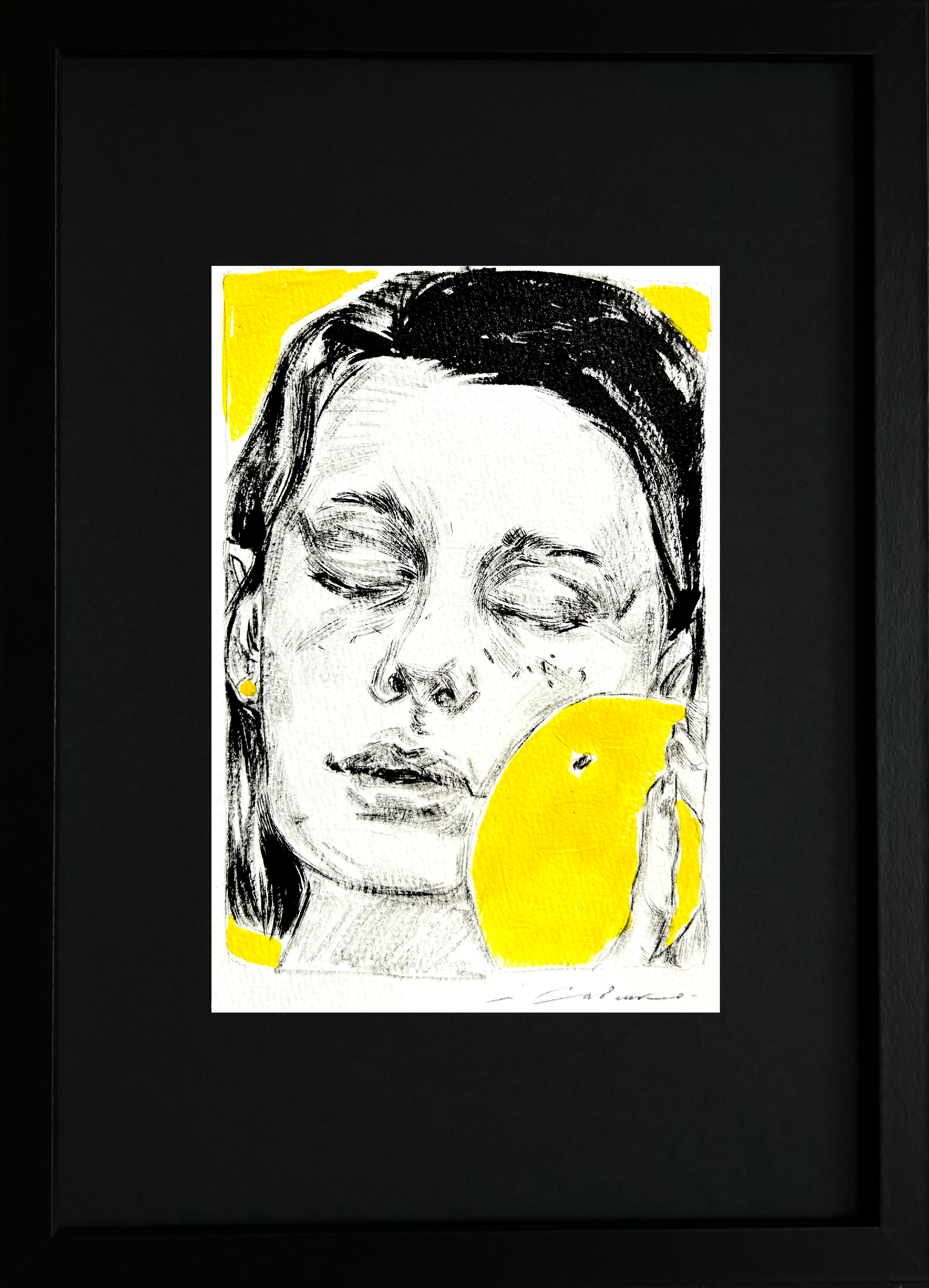 Анастасия Савенко (Авторская графика - 
                  23.5 x 32 см) Yellow mini XXX
