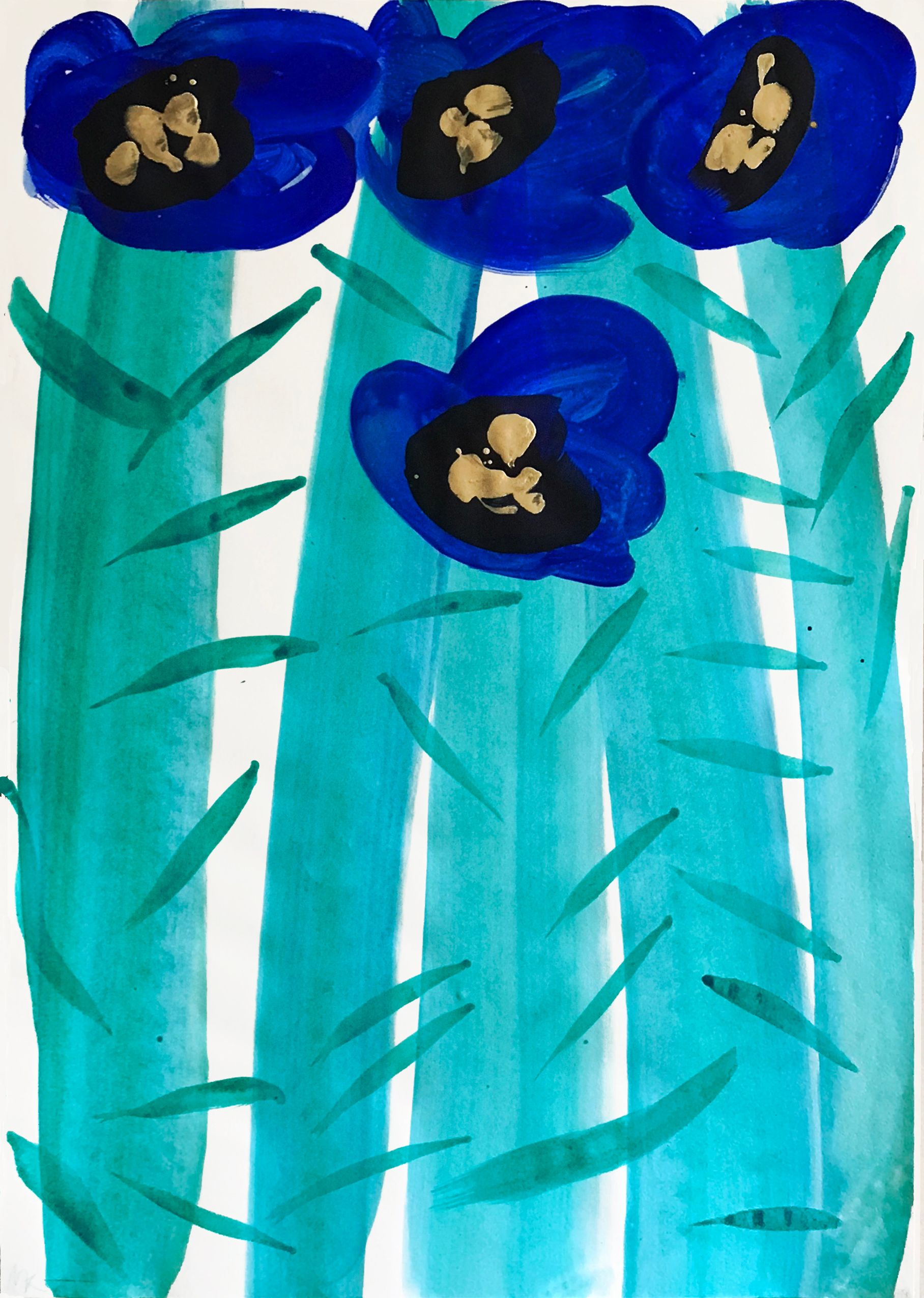 Марина Колдобская (Картина, живопись - 
                  61 x 86 см) Blue Field
