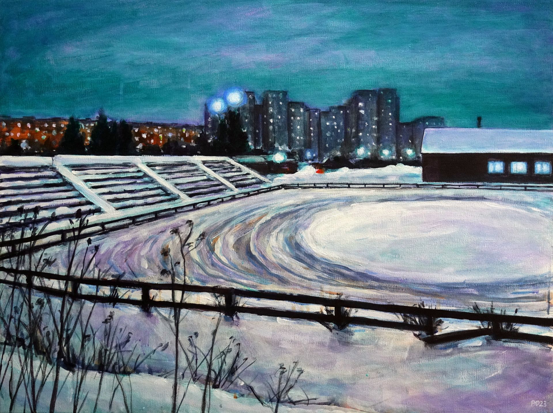 Денис Русаков (Картина, живопись - 
                  80 x 60 см) Ипподром