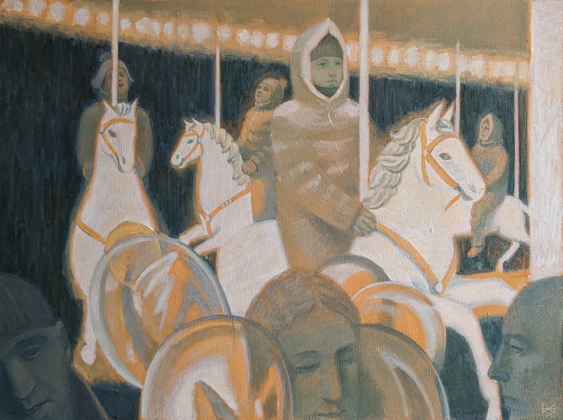 Анастасия Мотина (Картина, живопись - 
                  80 x 60 см) По второму кругу