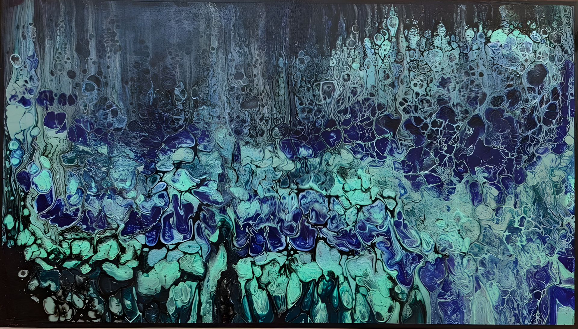 Елена Казанская (Картина, живопись - 
                  70 x 40 см) Глубины безмолвия