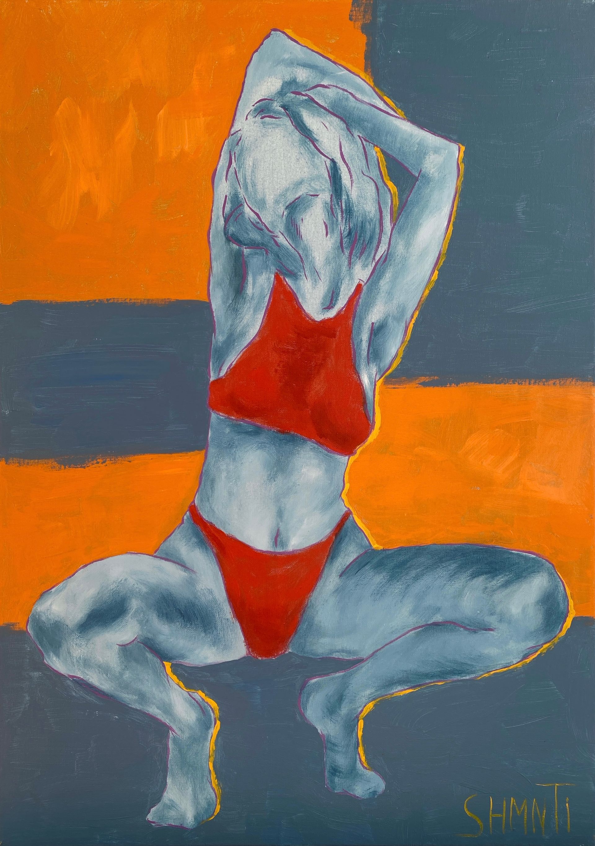 Shomina Ti (Картина, живопись - 
                  50 x 70 см) Танец 2