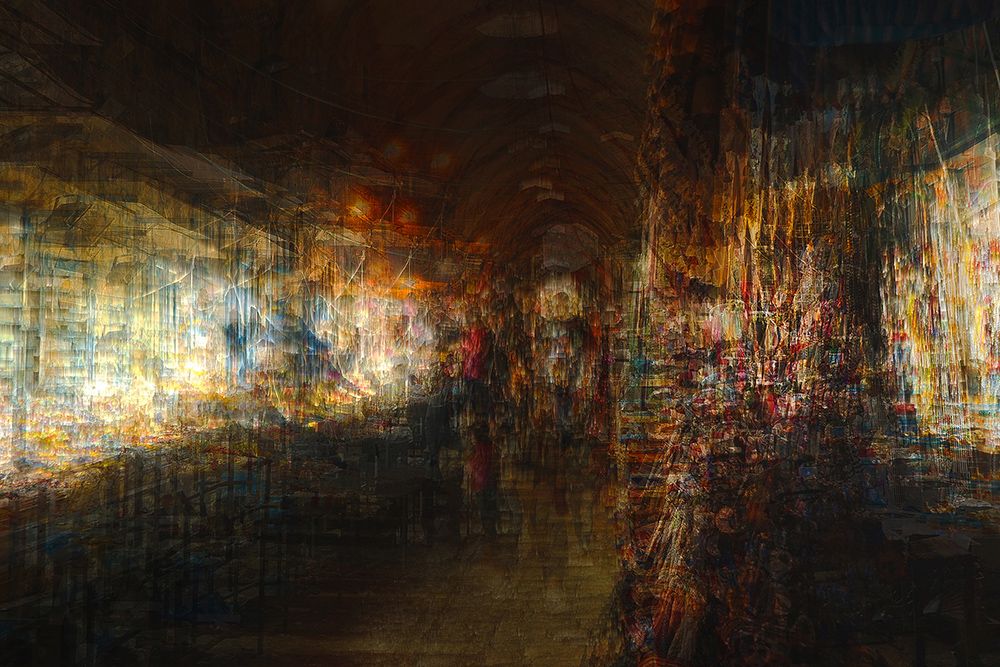 Сергей Щербаков (Фотография - 
                  90 x 60 см) Иерусалимский рынок
