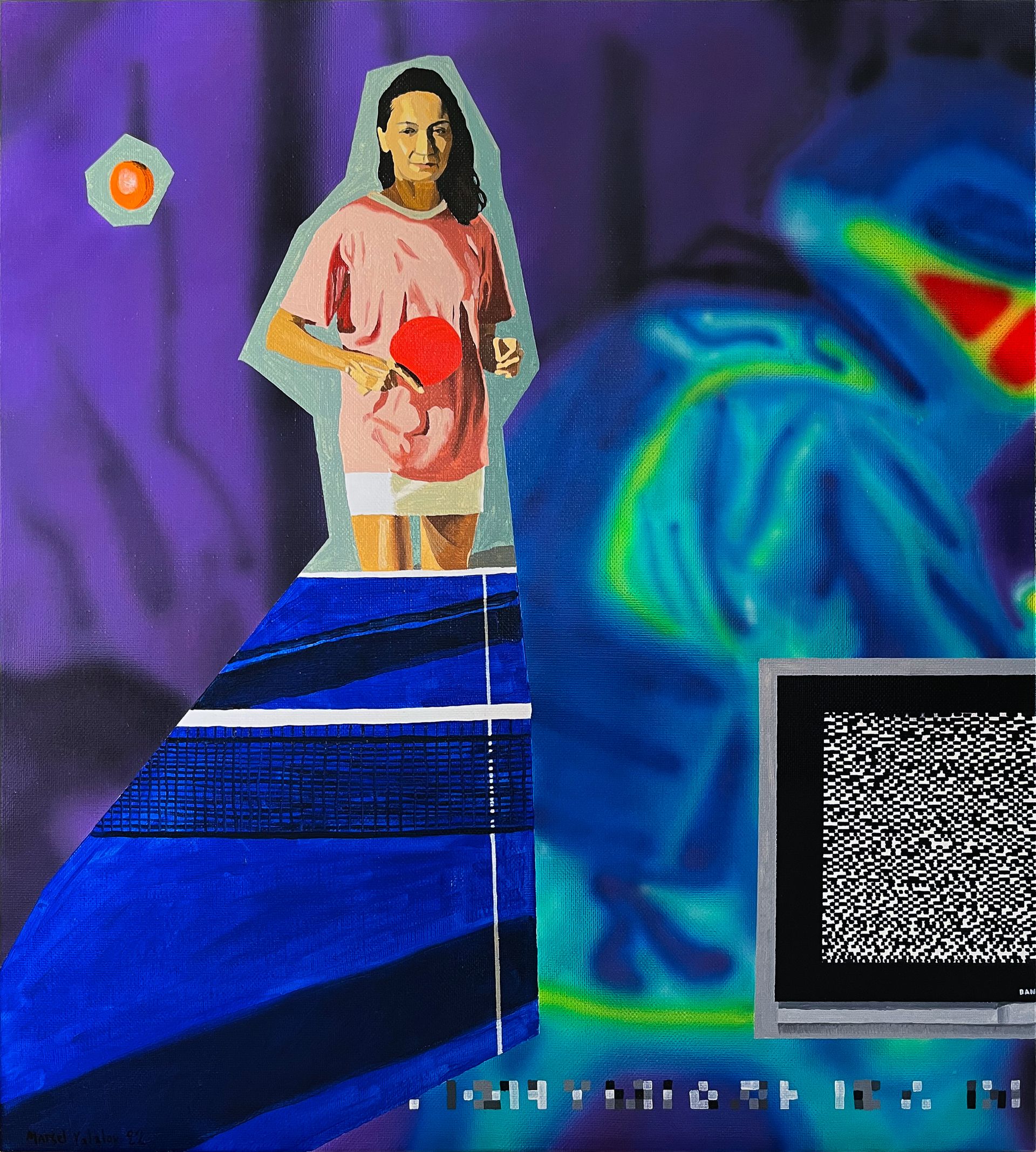 Марсель Ялалов (Картина, живопись - 
                  90 x 100 см) Blur 8. Thermal Imager